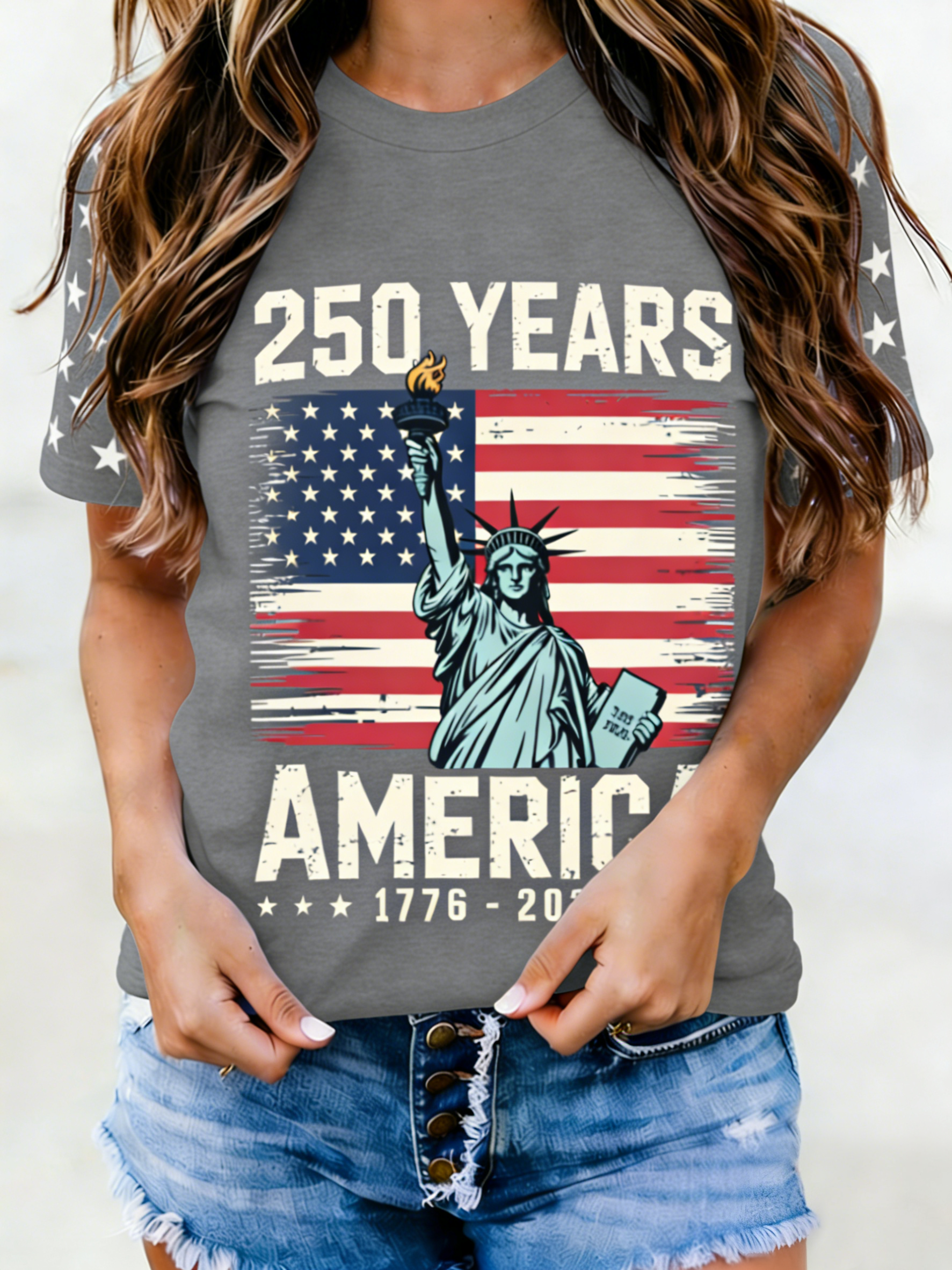 250 Years America Statue of Liberty T-Shirt