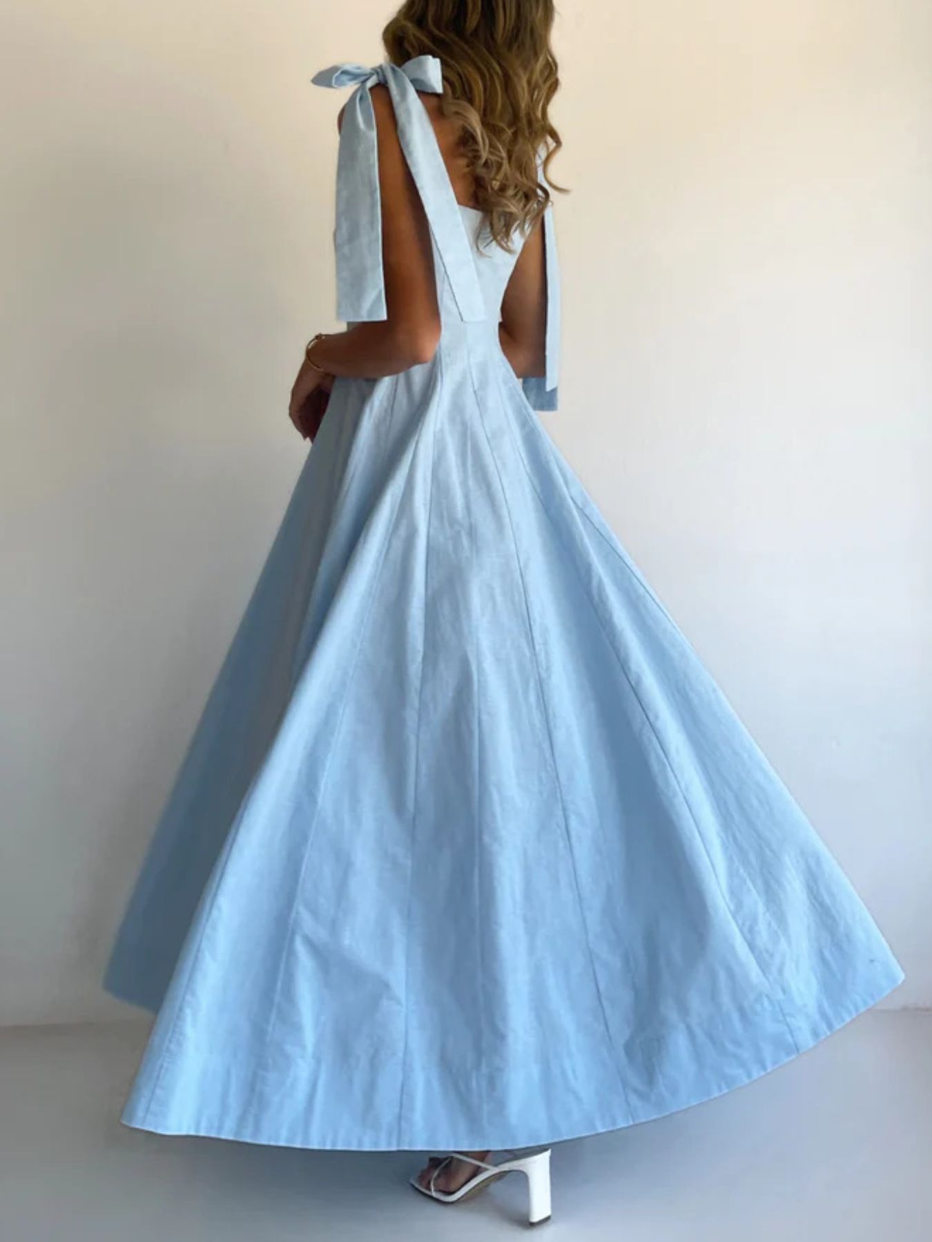 Gradient Tie Shoulder Maxi Dress