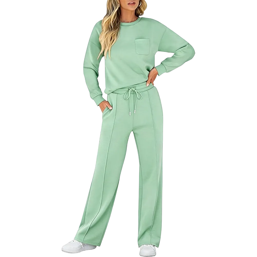 two-piece long-sleeved sports suit