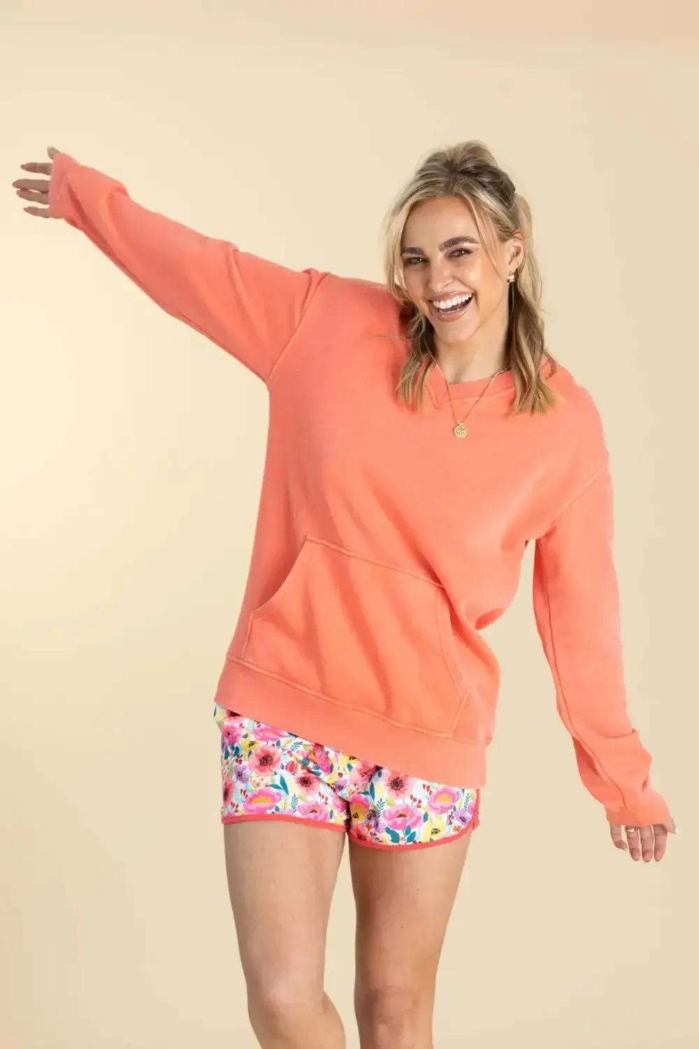 🔥Your Favorite Is Back! Pigment Dyed Cozy Campfire V-Neck Sweatshirt