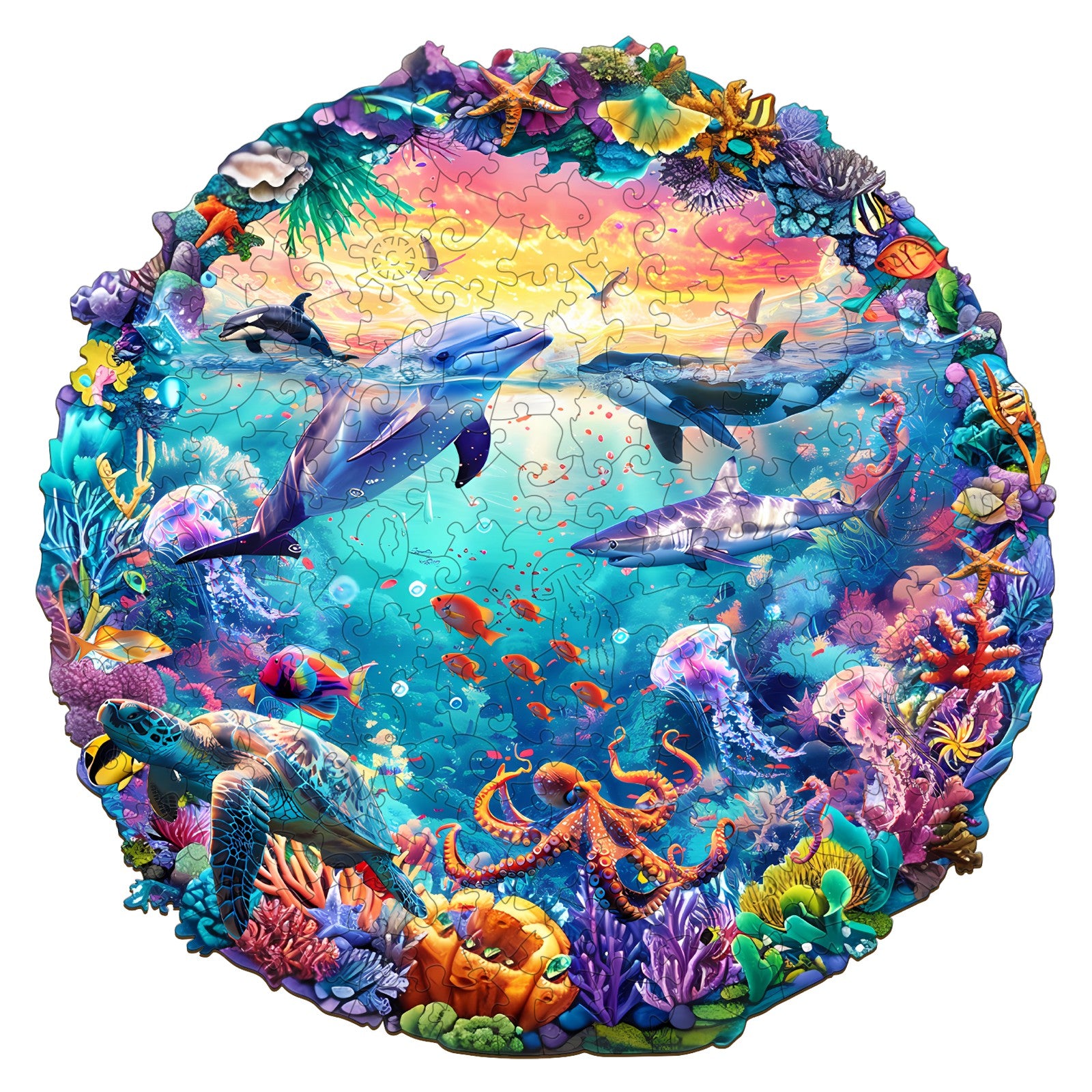 Sea World Wooden Jigsaw Puzzle