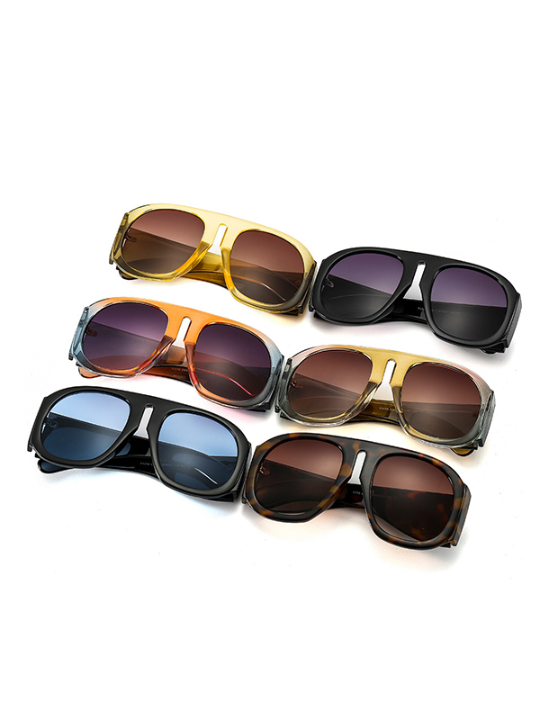 Geometric Sun-Protection Sunglasses Accessories