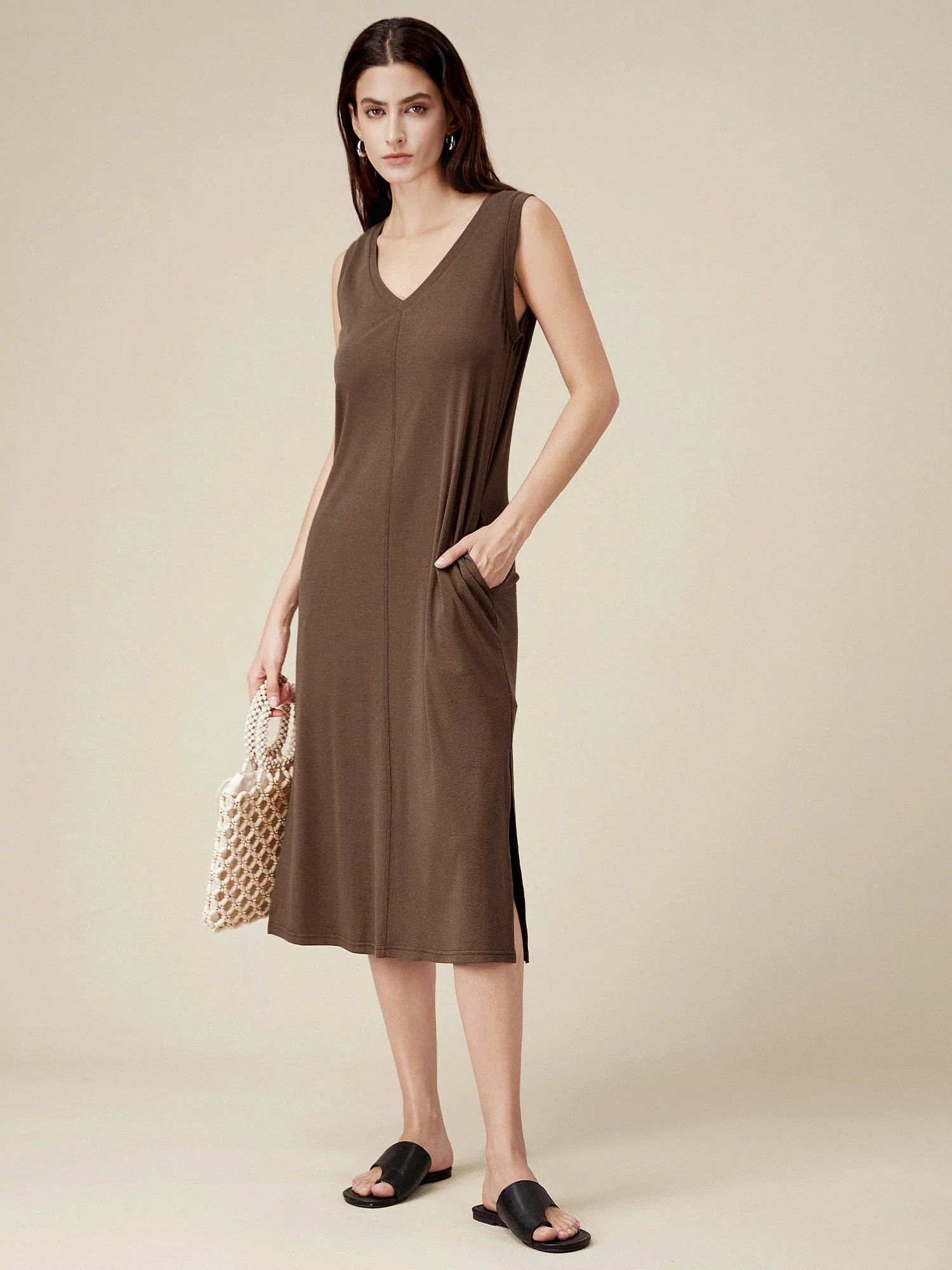 Loose Sleeveless Tank Dress