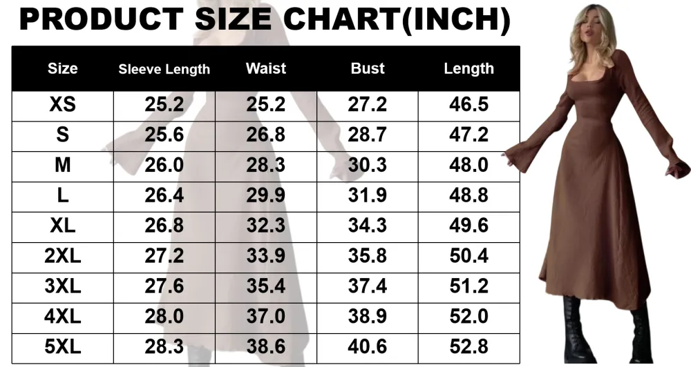 Women's Plain Lace Up Tie Back Flounce Sleeve Dress