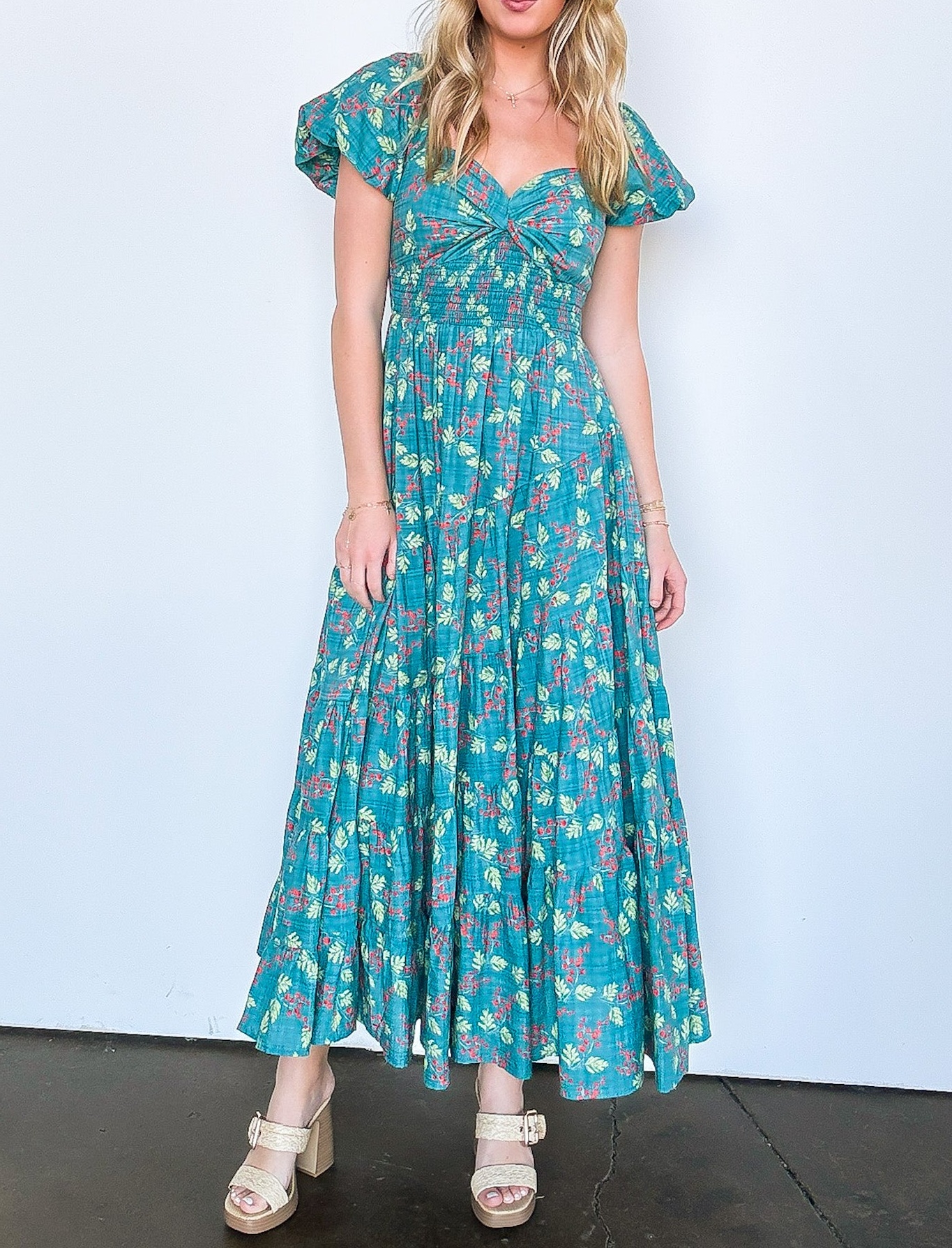 Sensationally Sweeter Floral Tiered Maxi Dress