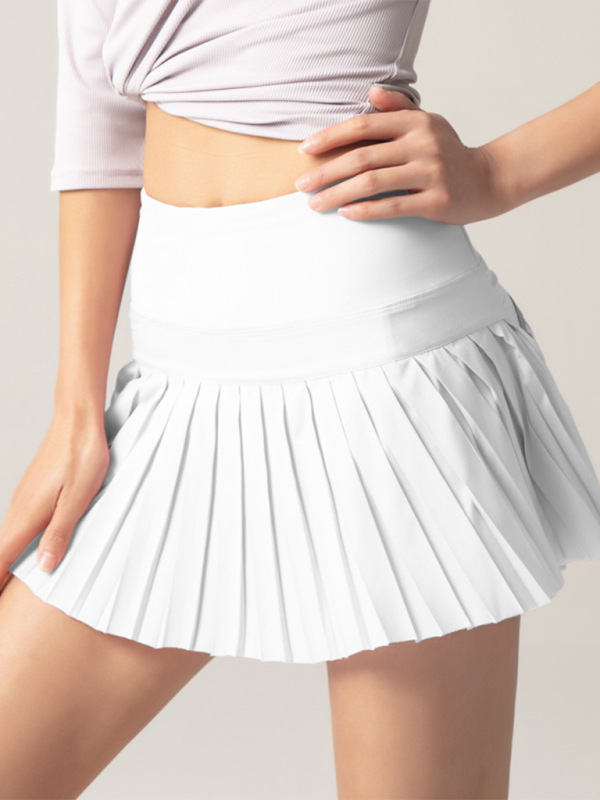 Anti-Exposure Outdoor Quick-Drying Pocket Culottes Sports Shorts Tennis Pleated Skirt
