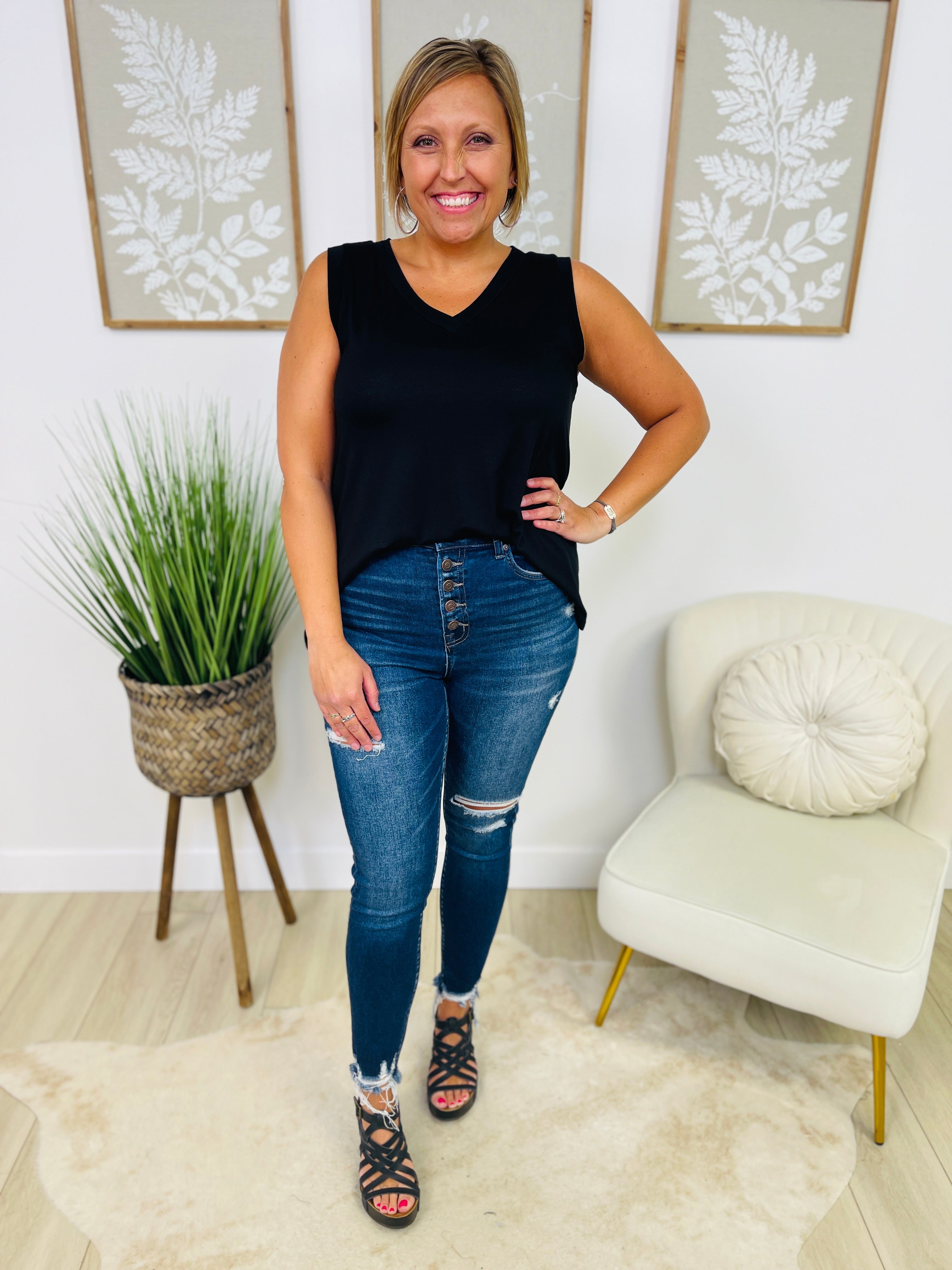 DOORBUSTER! I Like Big Button Fly Skinny Jeans