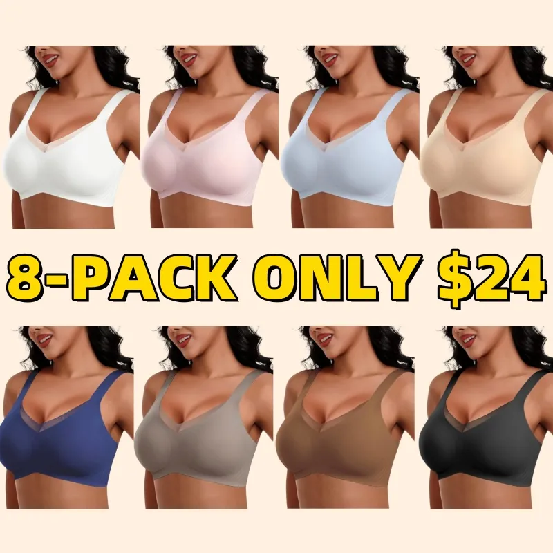 Women Wireless V-Neck Mesh Bralette (Just $3 Each!)