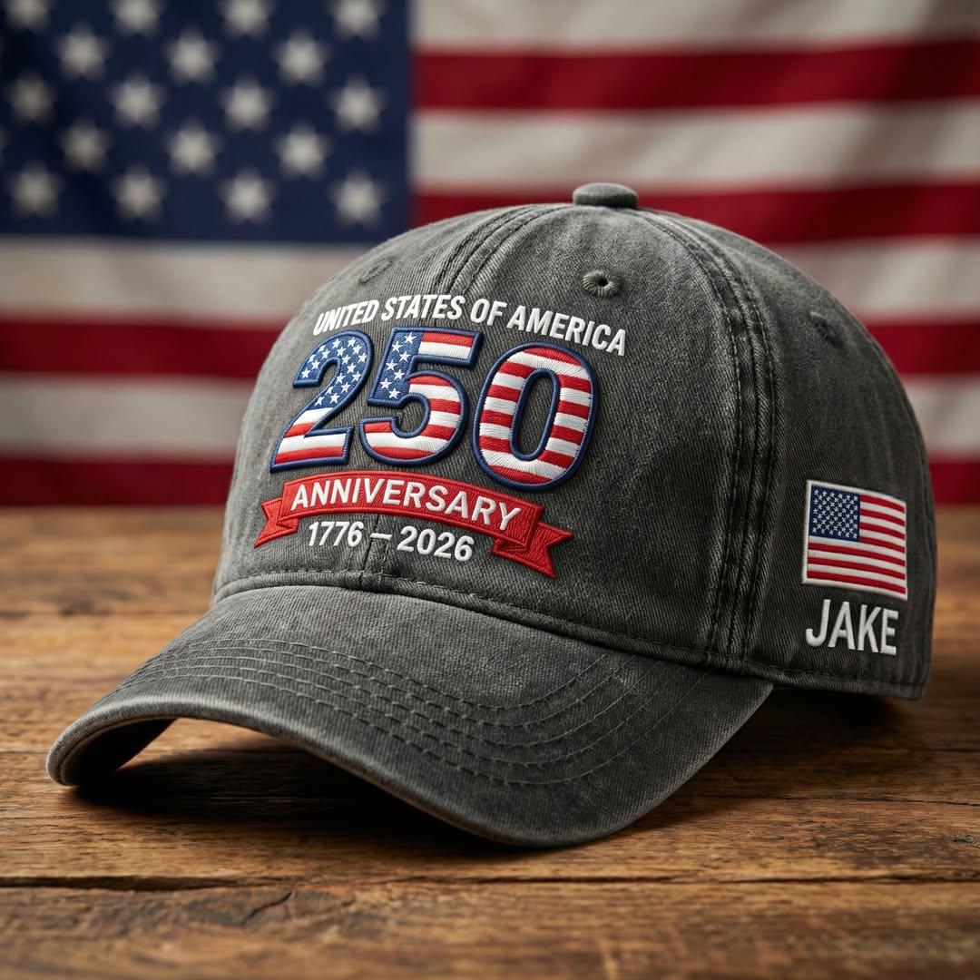 Embroidered American 250Th Anniversary Hat
