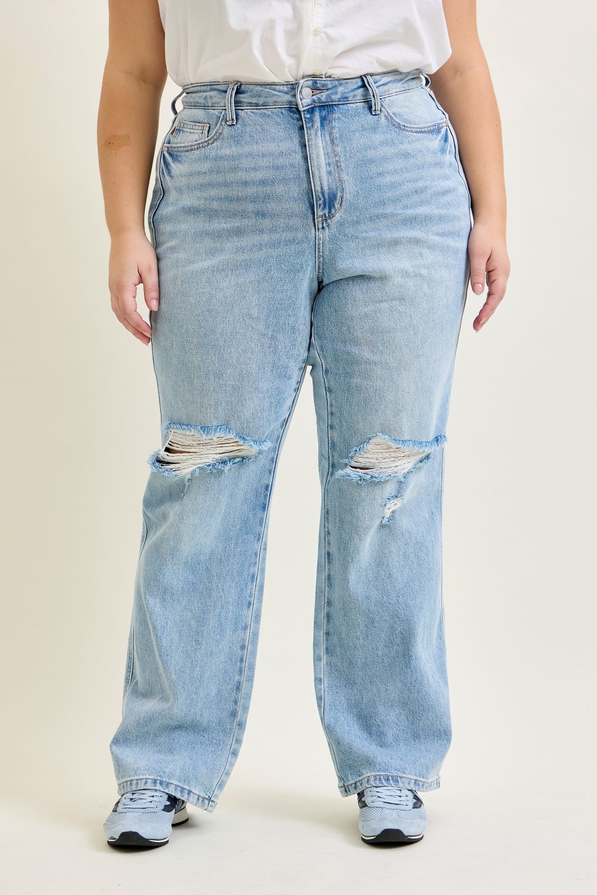 Laurel High Rise Rigid Magic 90's Straight Jeans - PLUS