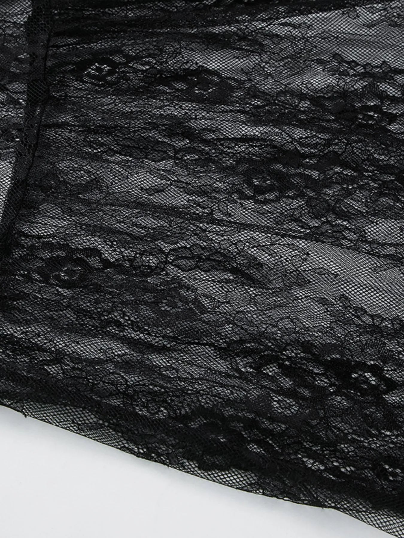 Lace Deep V-Neck Maxi Dress