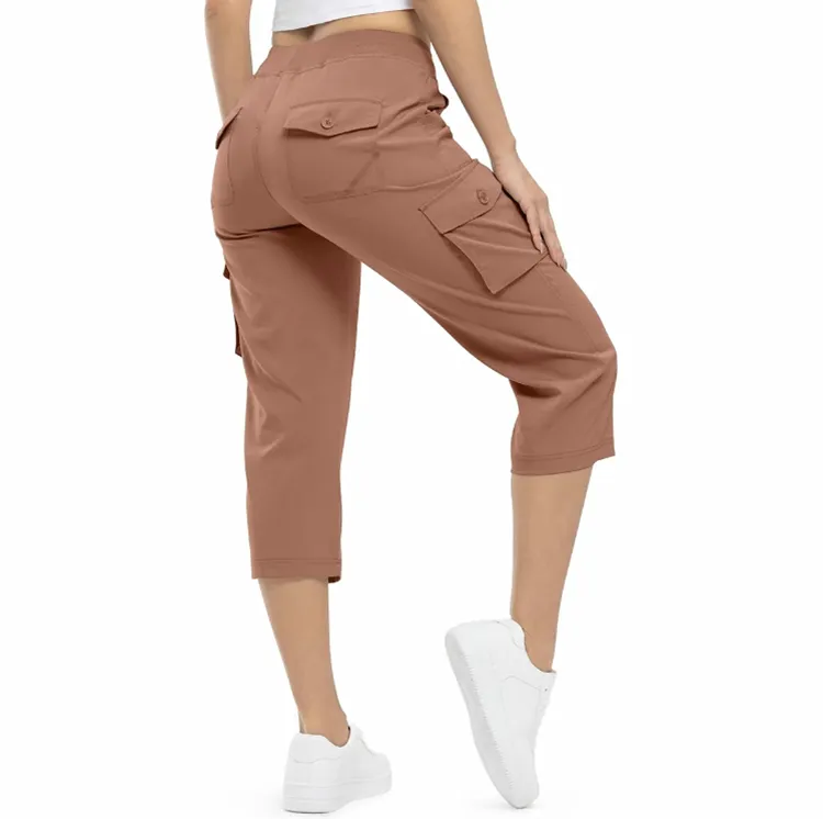 Women's Outdoor Cargo Capris – Lightweight Loose Shorts