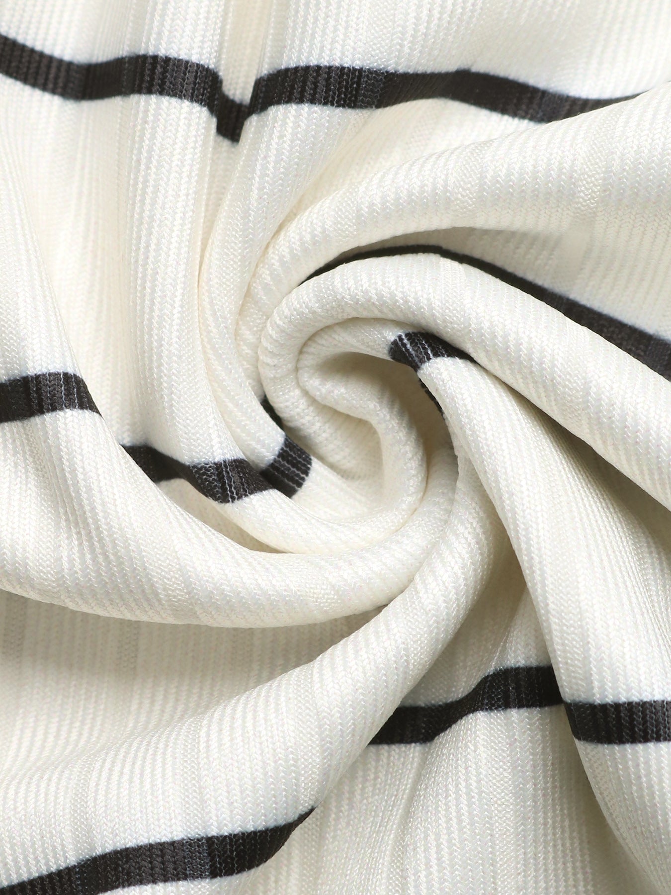 Striped Sleeveless Ribbed Knit Midi Dress