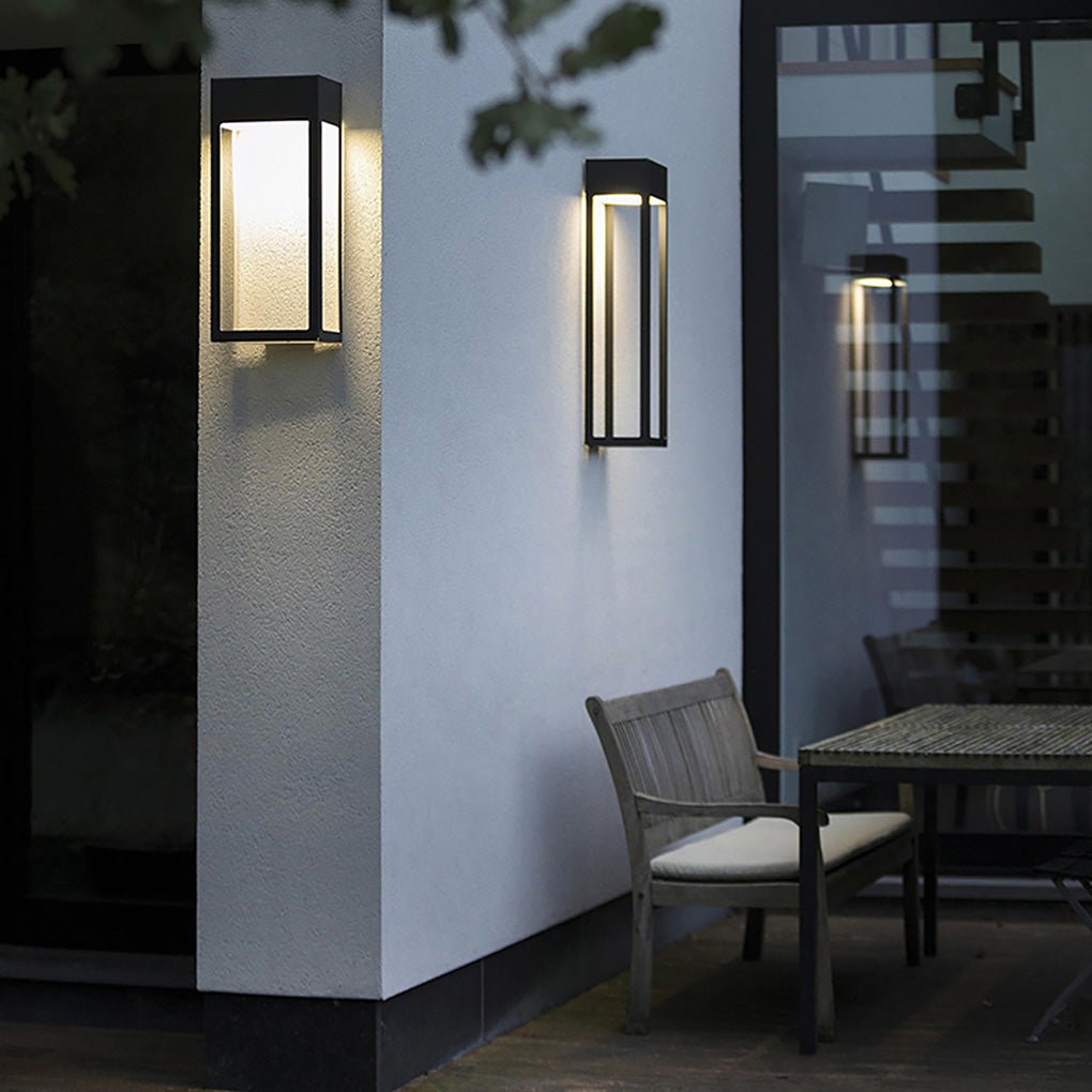 Minimalist Outdoor Waterproof Villa Courtyard Hollow Design LED Exterior Wall Lamp
