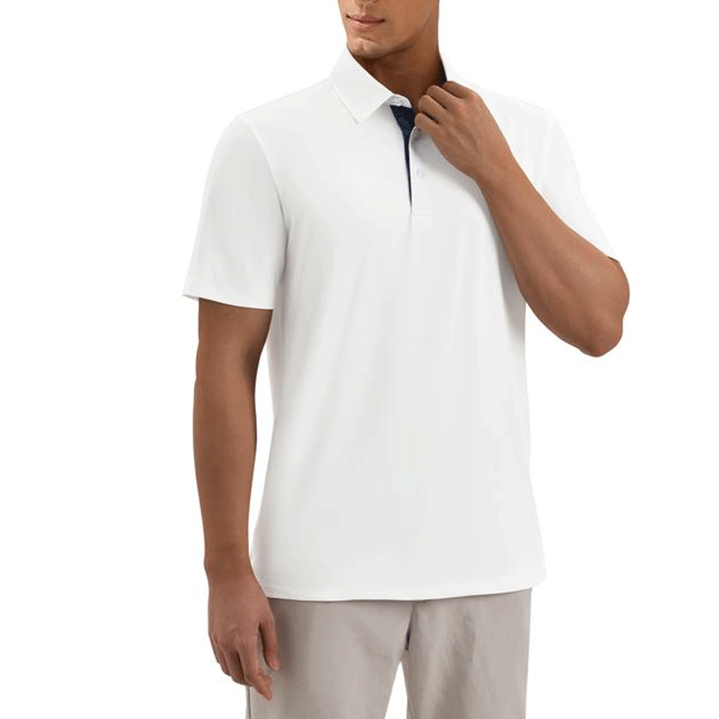 Men’s Performance Polo Shirt – Breathable Stretch Short Sleeve Casual Fit