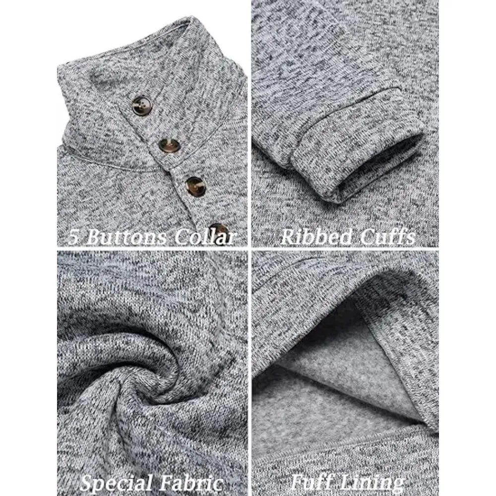 Men's Fitted Long Sleeve Turtleneck Pullover Sweater