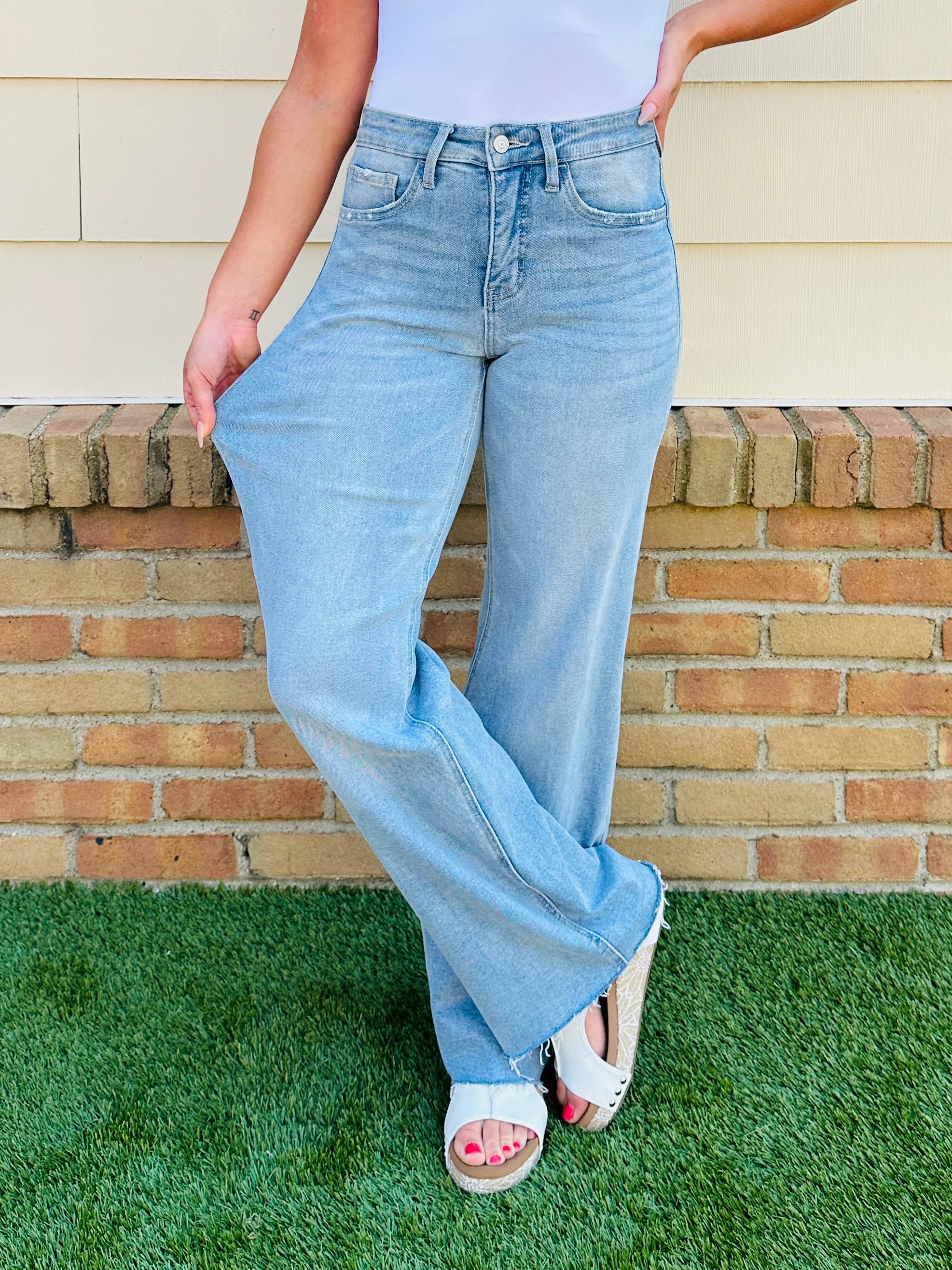 Wear Everywhere Wide Leg Tummy Control Jeans
