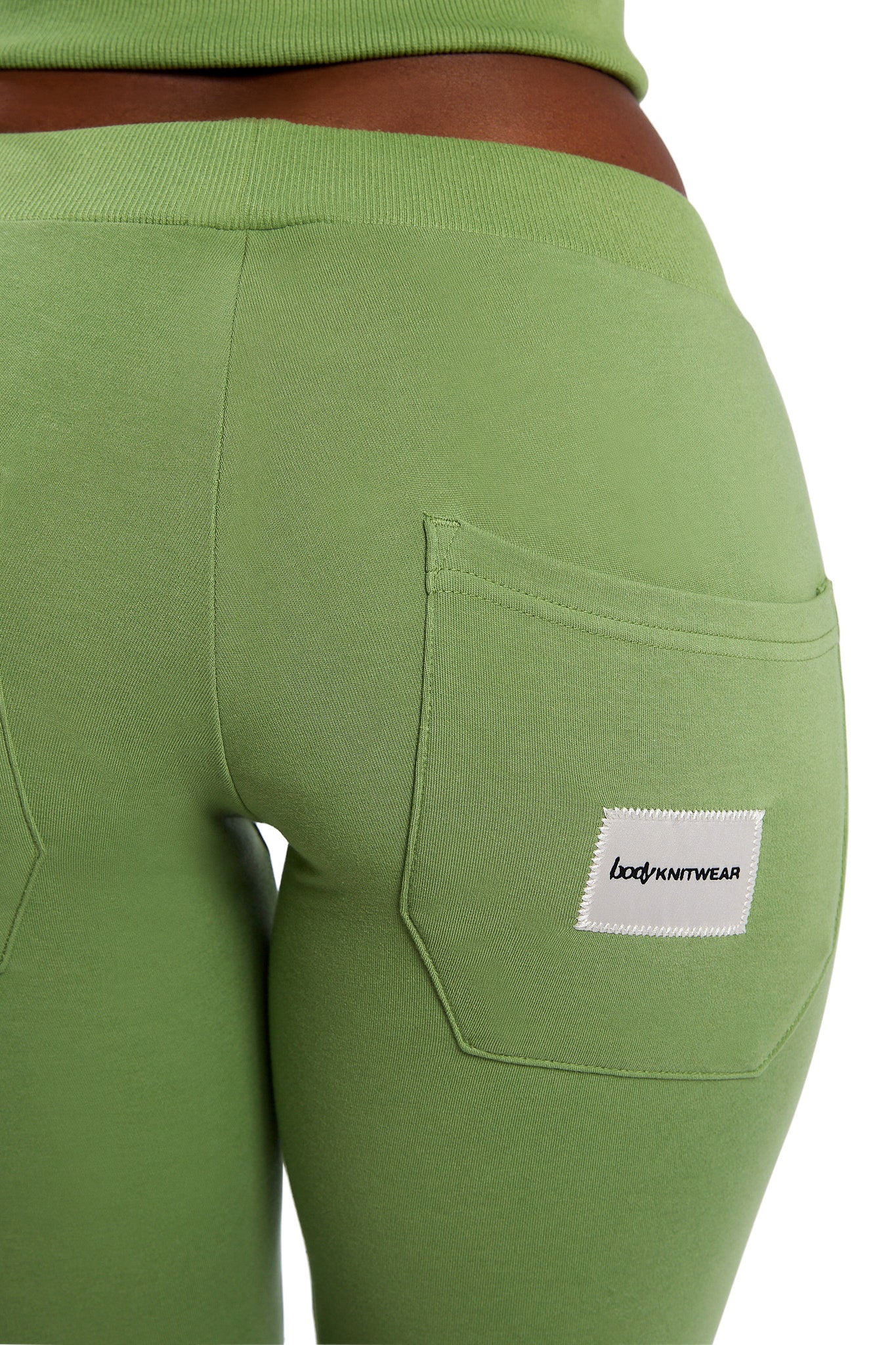 BODY KNITWEAR PANTS (MATCHA GREEN)