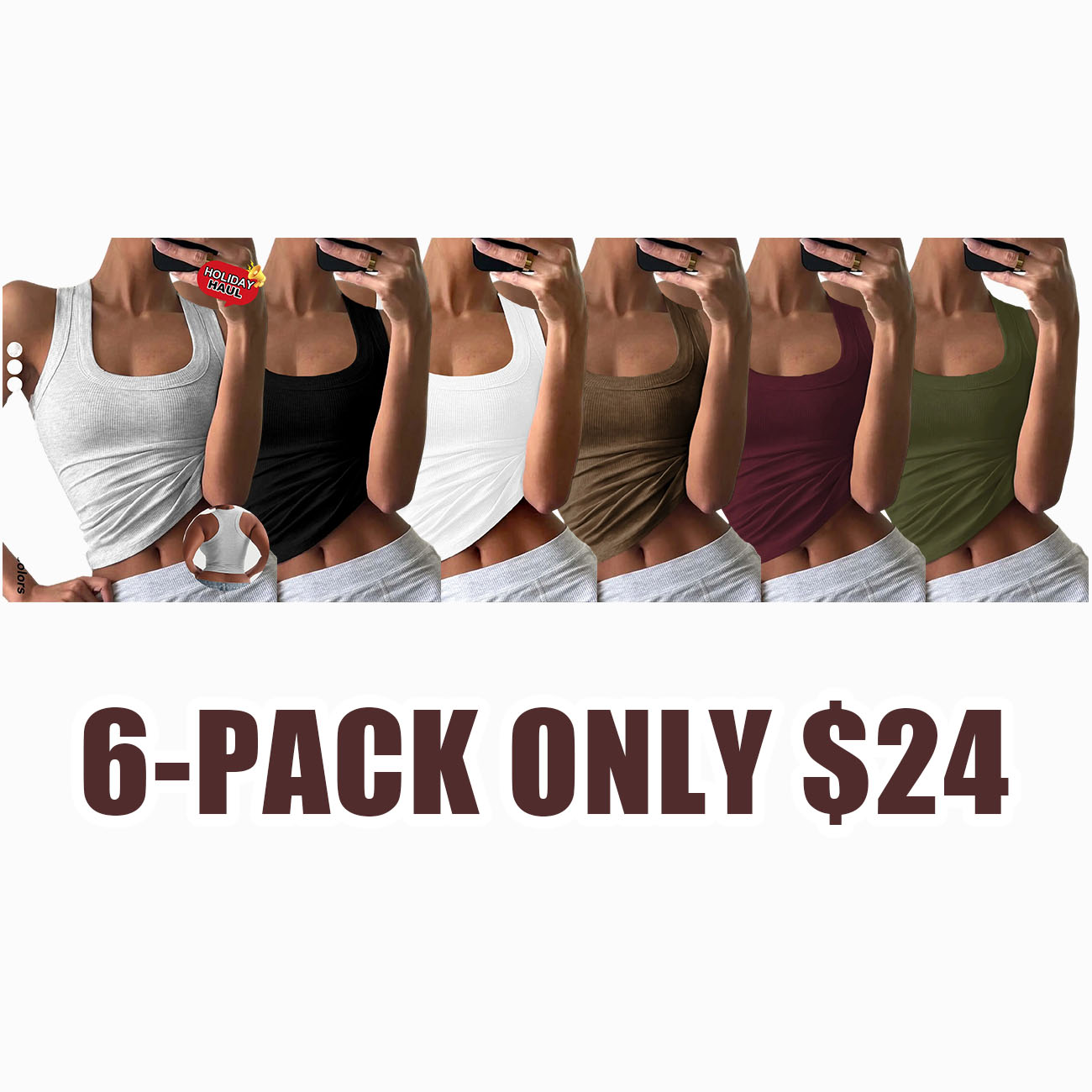 Women's Casual Slim-Fit Plain Sleeveless Tank Top, Summer Lightweight Fabric Ribbed Knit Vest, Versatile Layering Piece