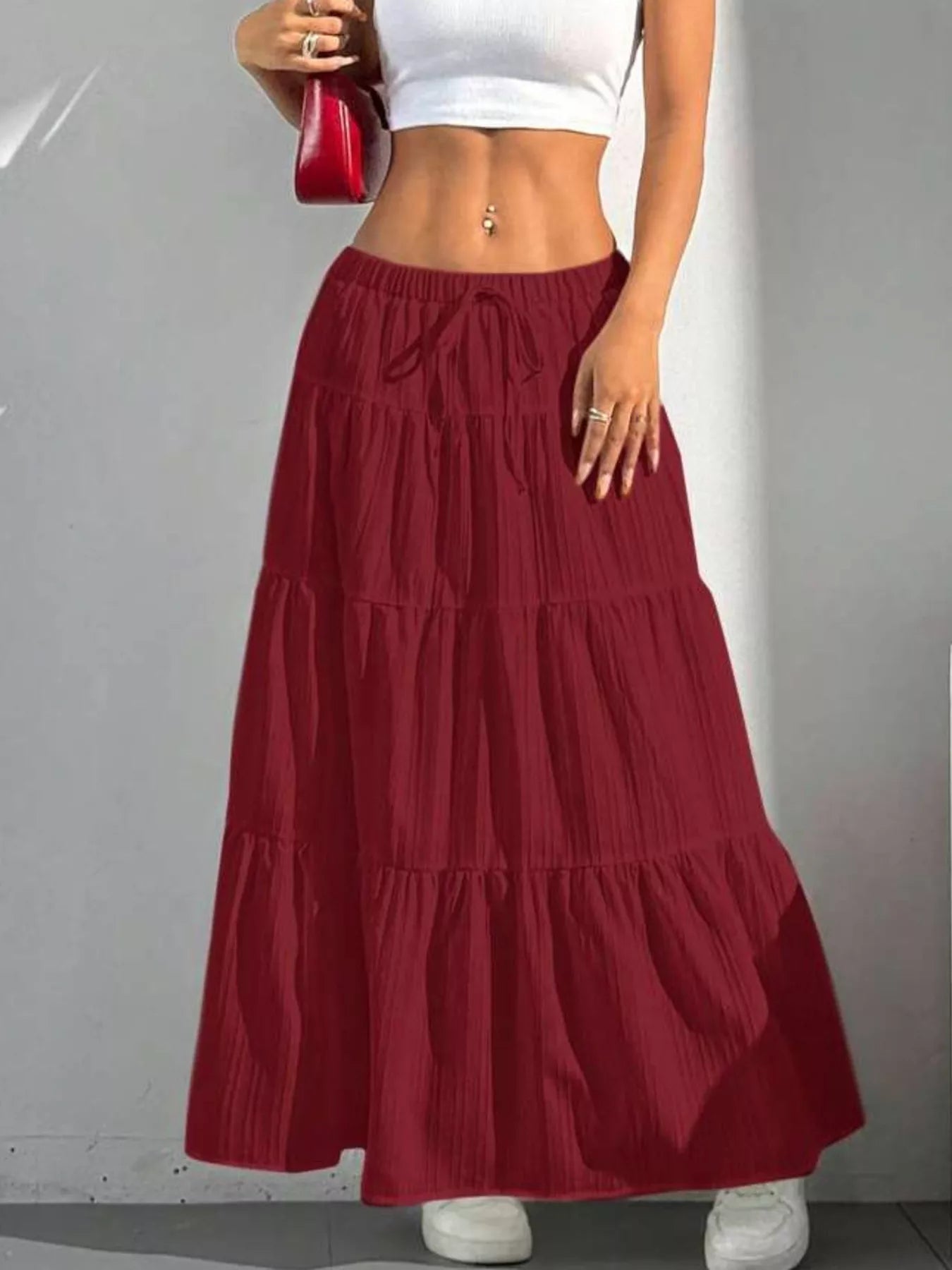 Flowy Tiered Maxi Skirt