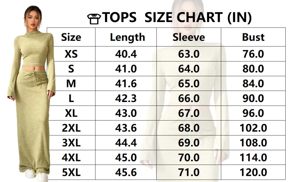 Women Flounce Sleeve Crop Tee Skirt Two-piece Set