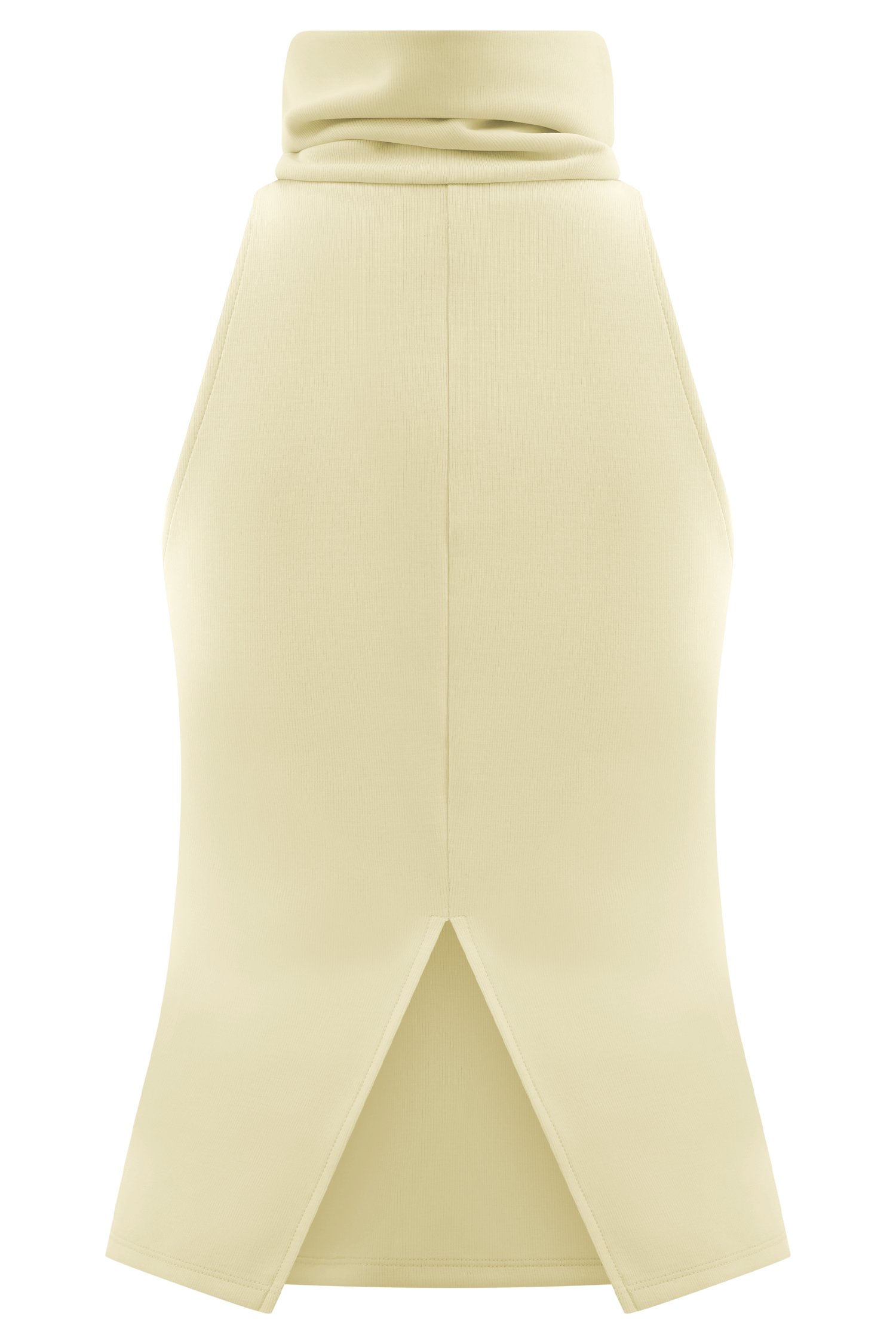 Ivory High Neck Sleeveless Top