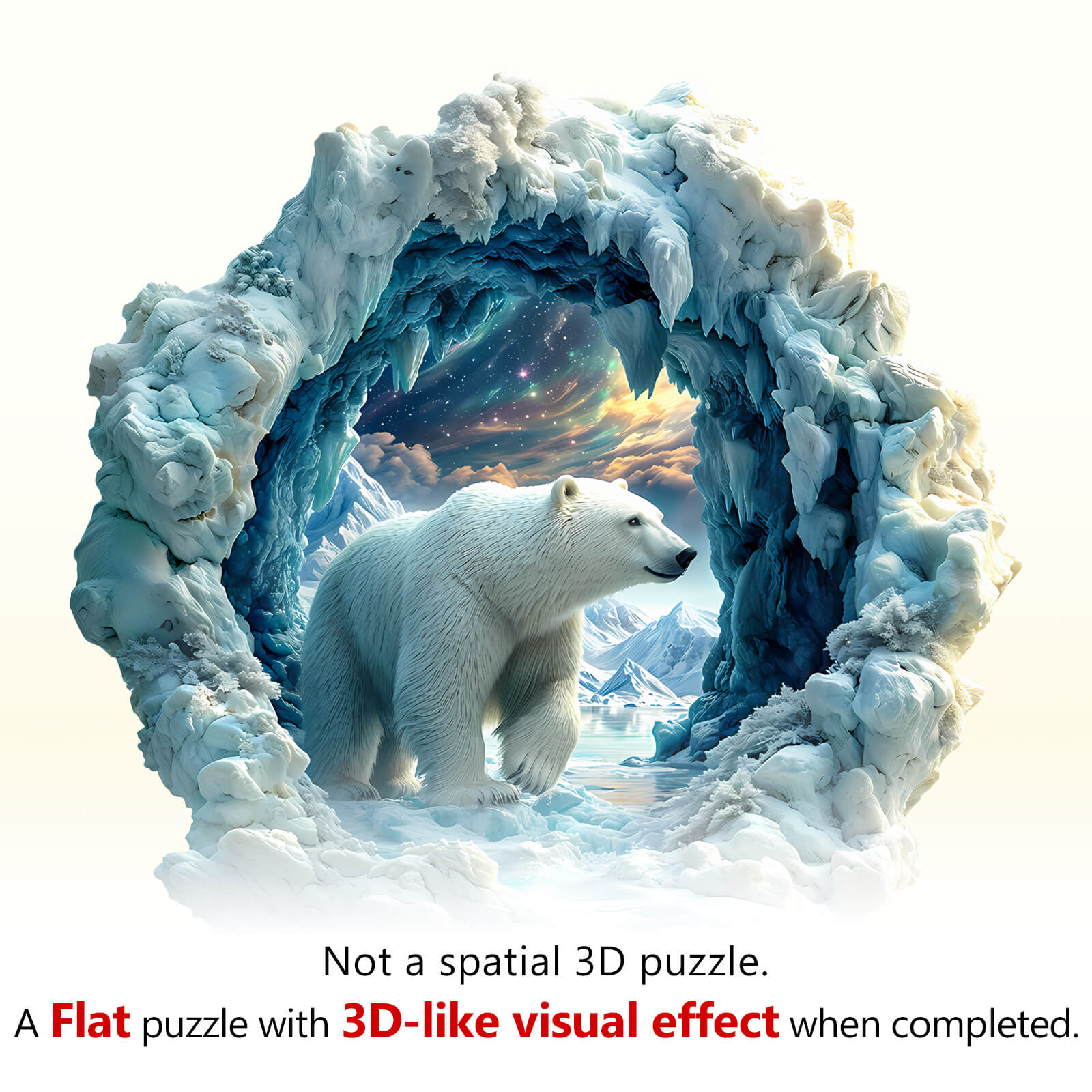 3D Arctic Glory Wooden Jigsaw Puzzle