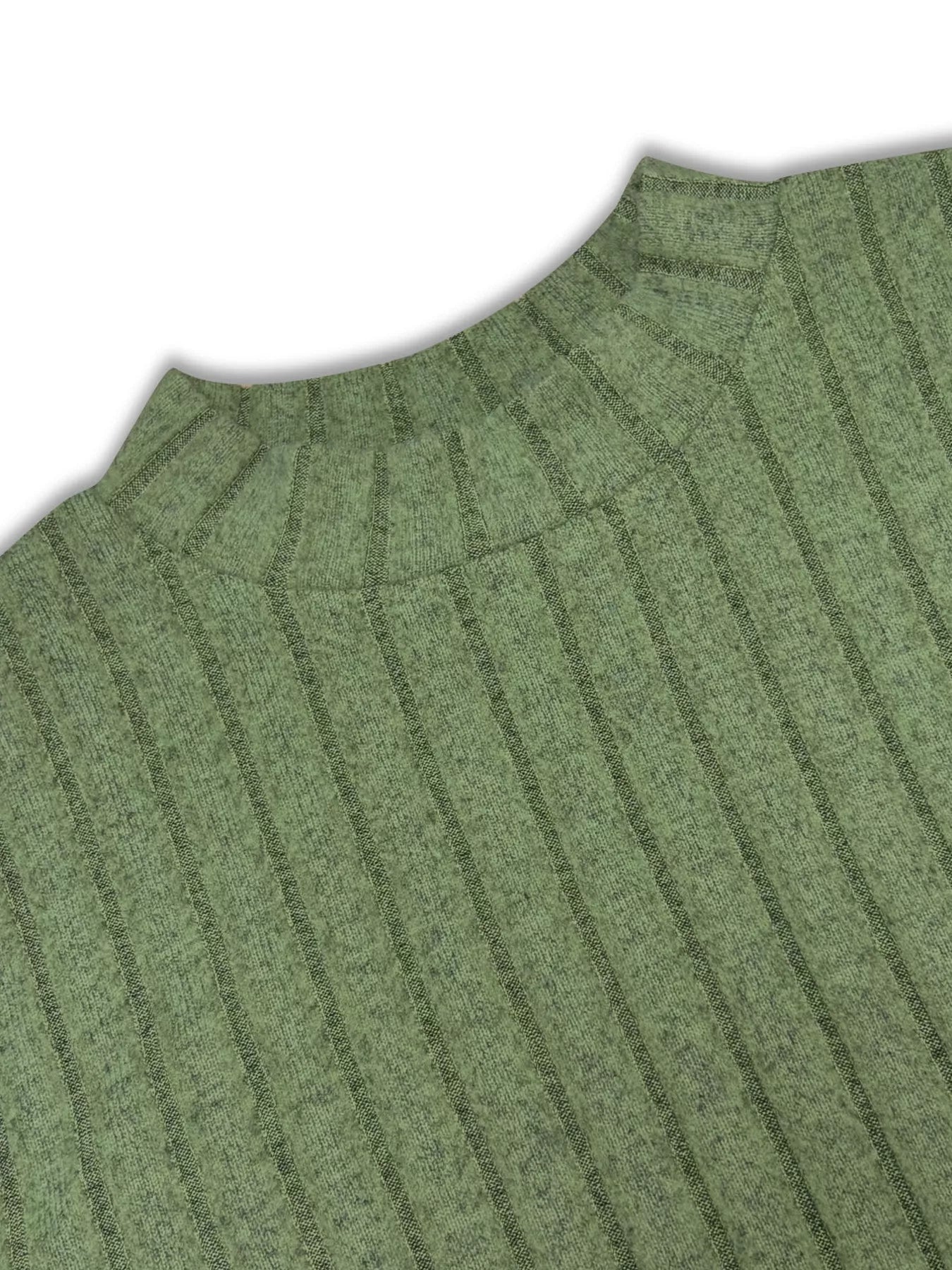 Ribbed Knit A-Line Midi Dress