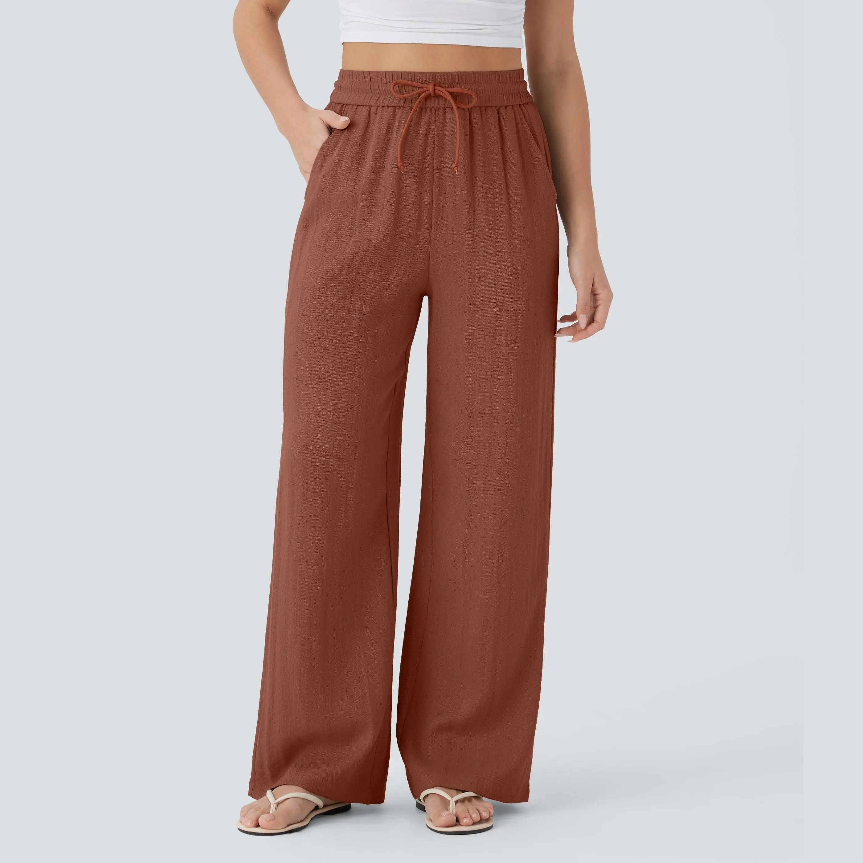 Women's High Waist Wide Leg Pants