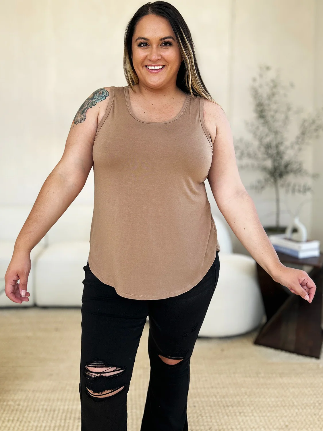 Everyday Ease Round Neck Tank (multiple color options)