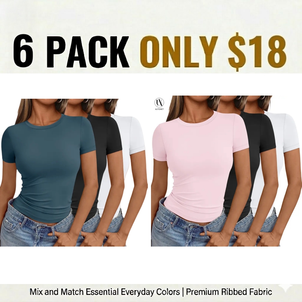 Womens 6/9/15 Piece Short Sleeve Shirts