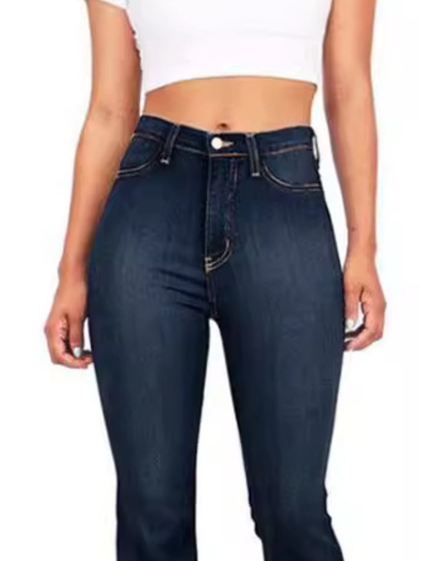 Full Size High-Waisted Bootcut Jeans Plus Size