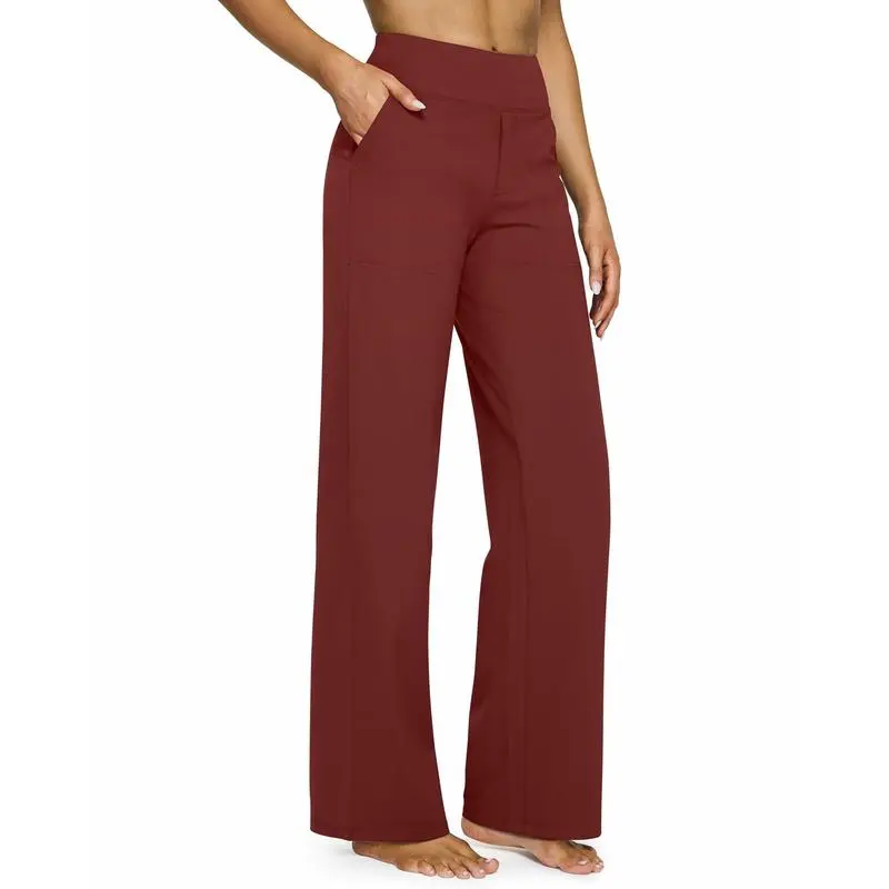 Women Wide Leg Pants with Pockets Comfortable Athletic Sweatpants