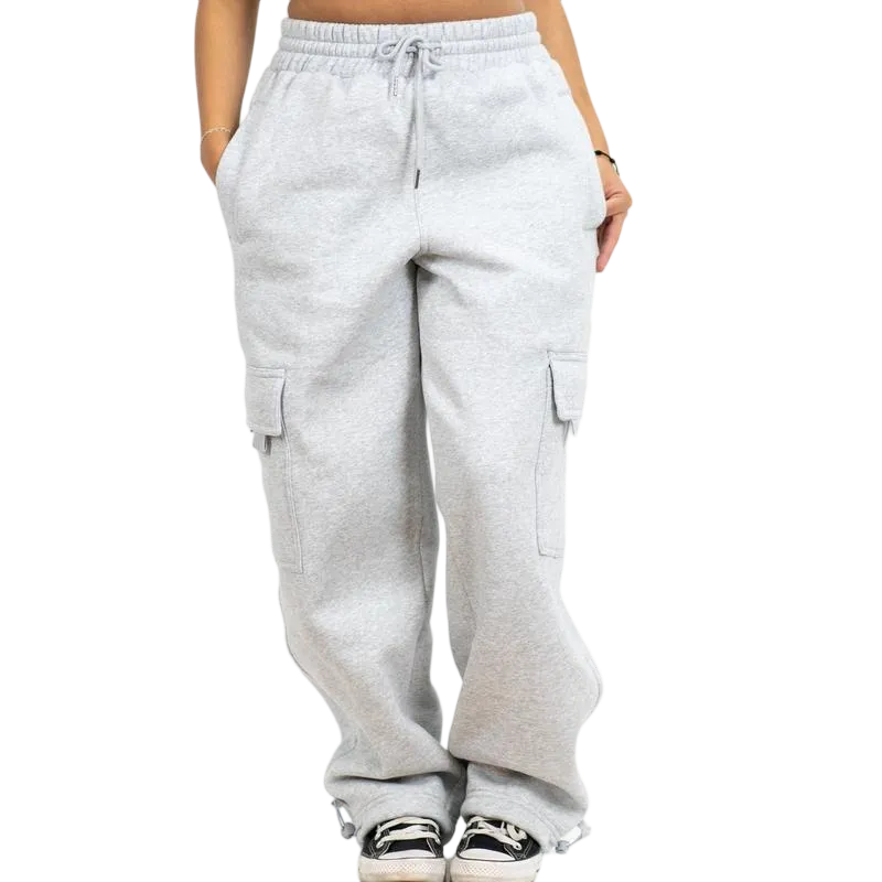 Woman Heavyweight Baggy Cargo Sweatpants