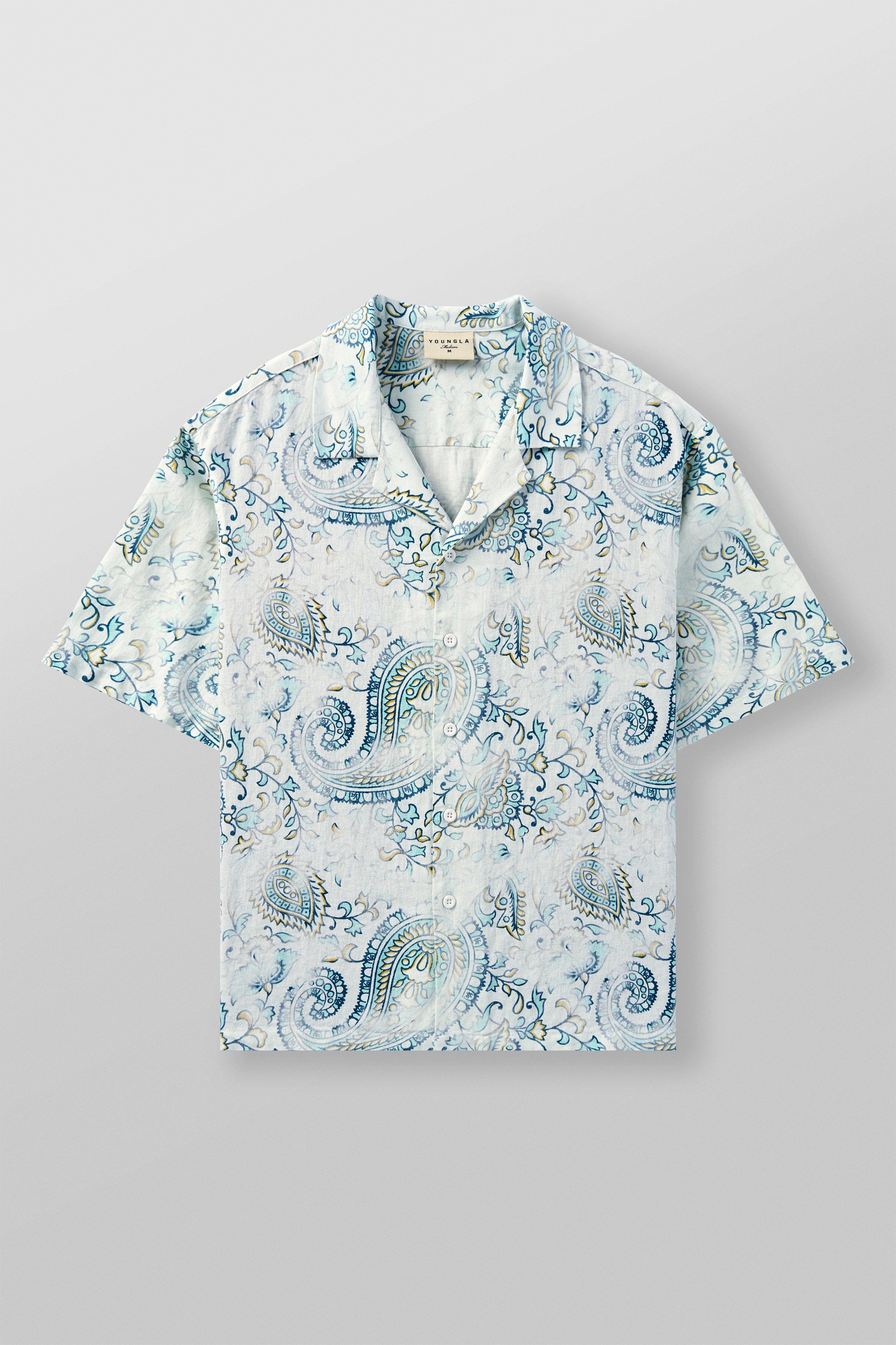 4093 - Mosaic Linen Button-Ups