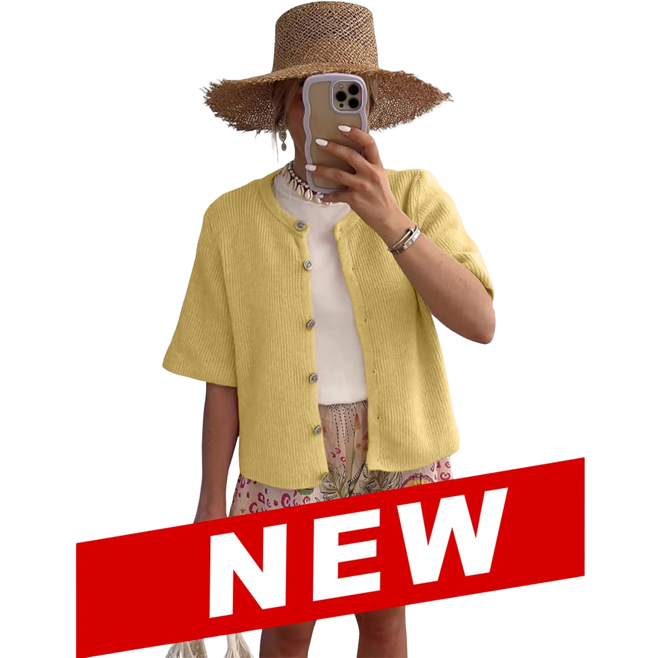 Summer Breeze Women's Short Sleeve Cardigan (XS–5XL)