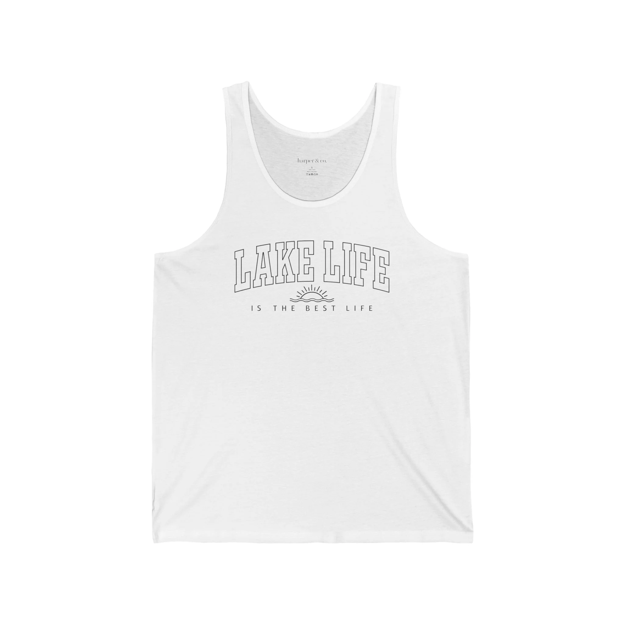 Lake Life Unisex Jersey Tank - Perfect for Summer Days at the Shore