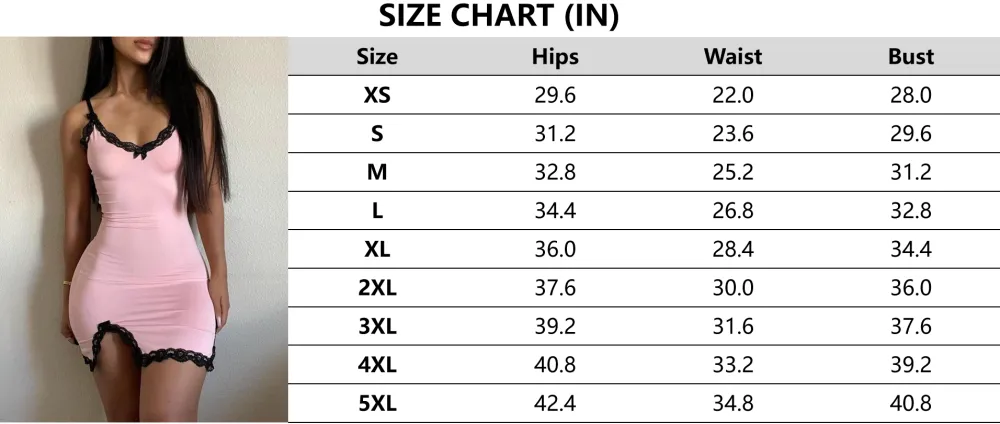 Women's Colorblock Contrast Lace Bow Decor Split Hem Cami Dress