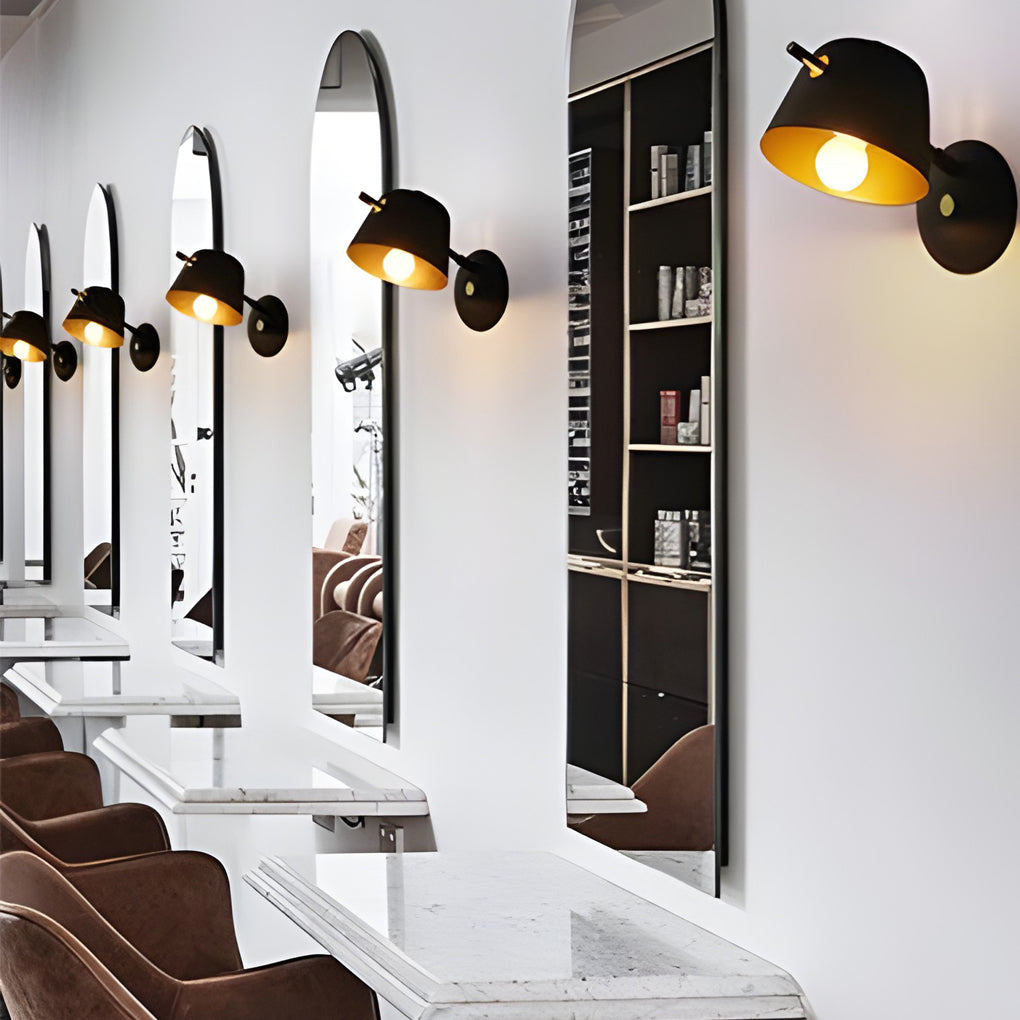 Unique Matte Metal Nordic Plug in Wall Sconce Lighting Wall Light Fixture