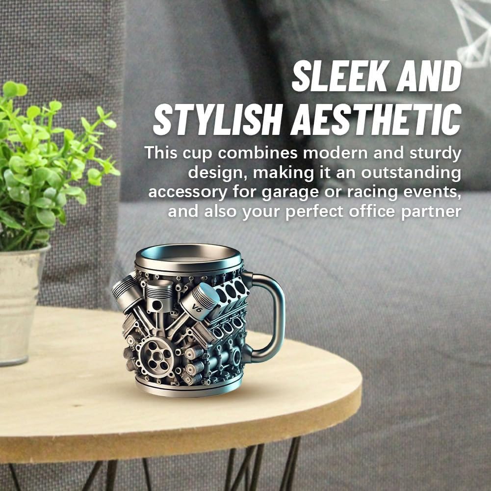 Limited Edition V8/V6 Tribute Stainless Steel Cup Coffee Mug