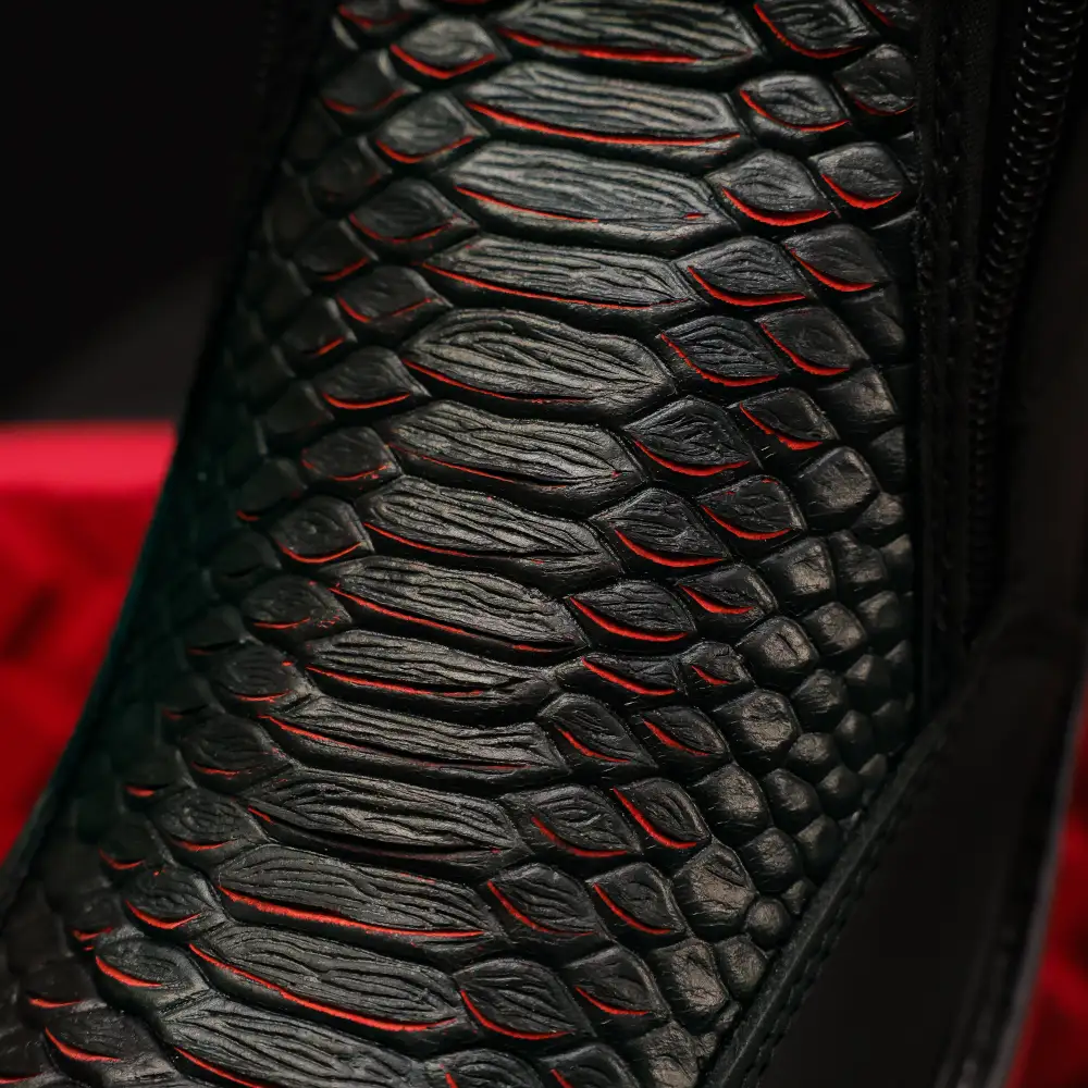 Black Cherry Python Cowboy Shoes