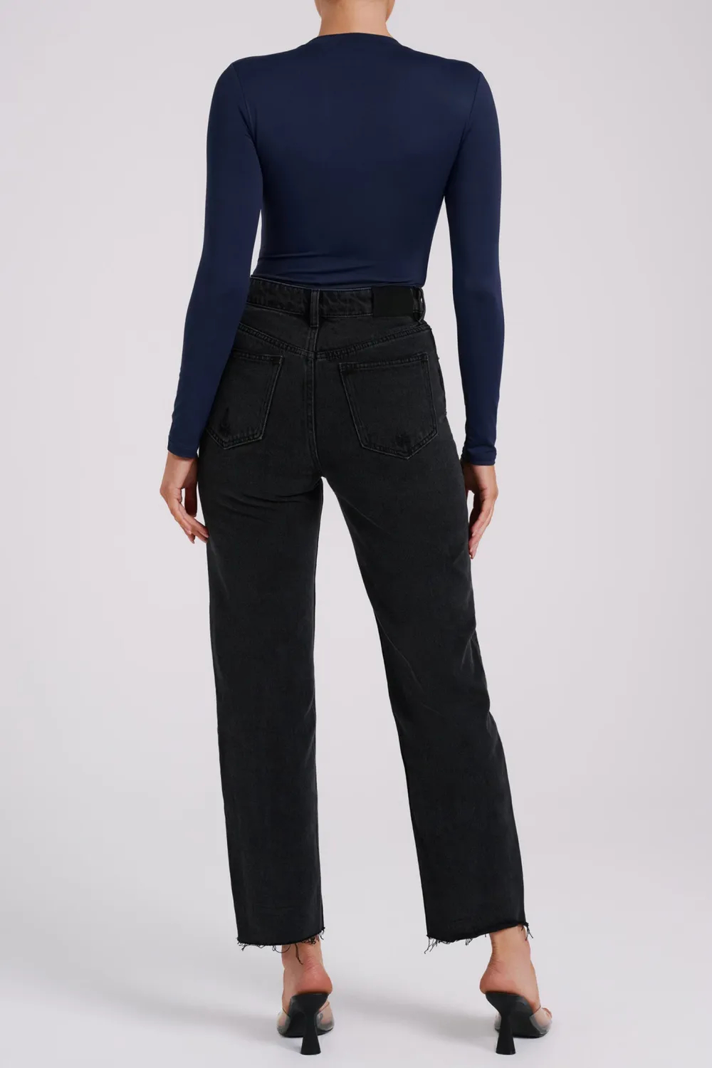 Casual Style Long Sleeve Crew Neck Bodysuit