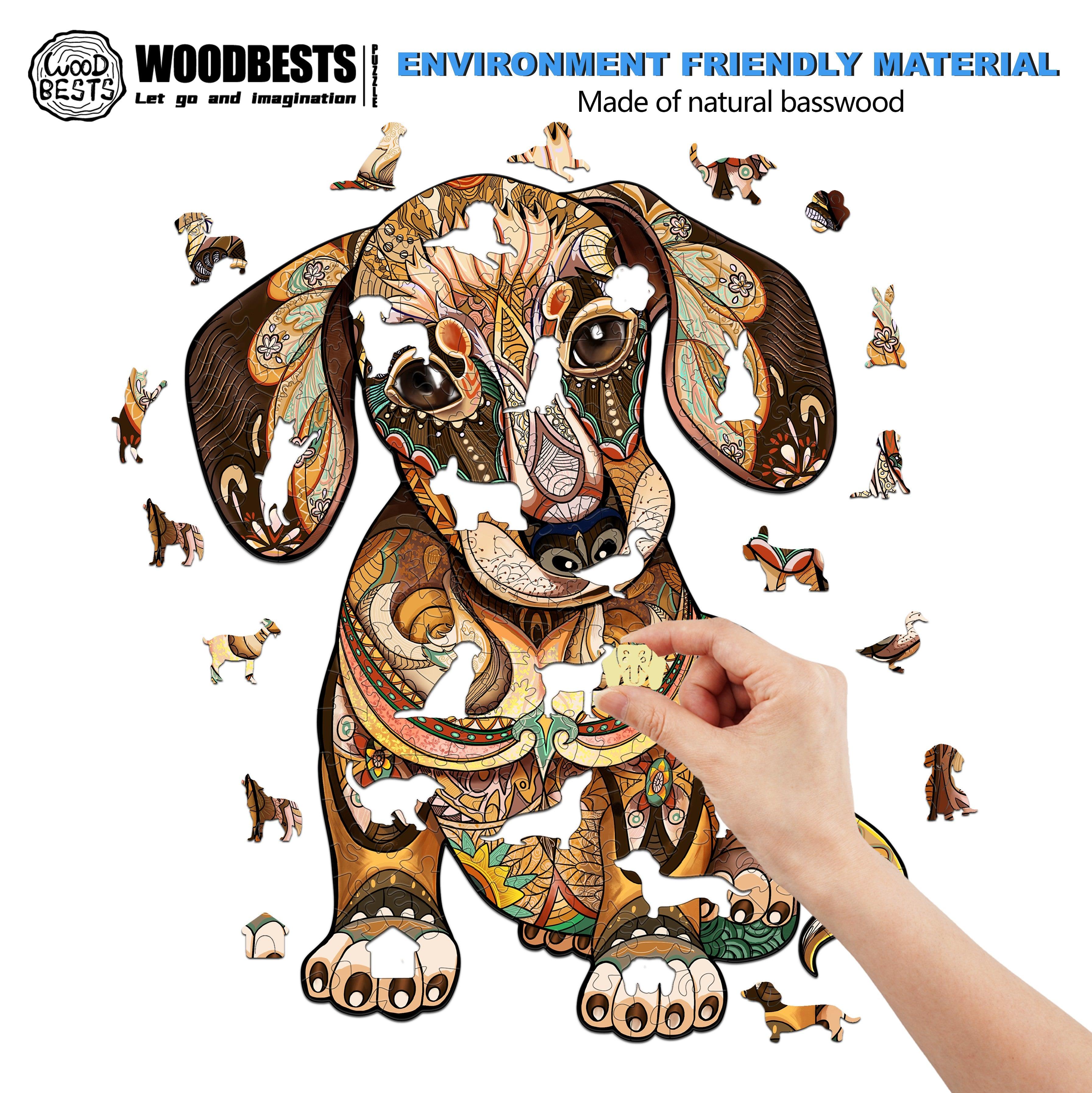 Dachshund Wooden Jigsaw Puzzle