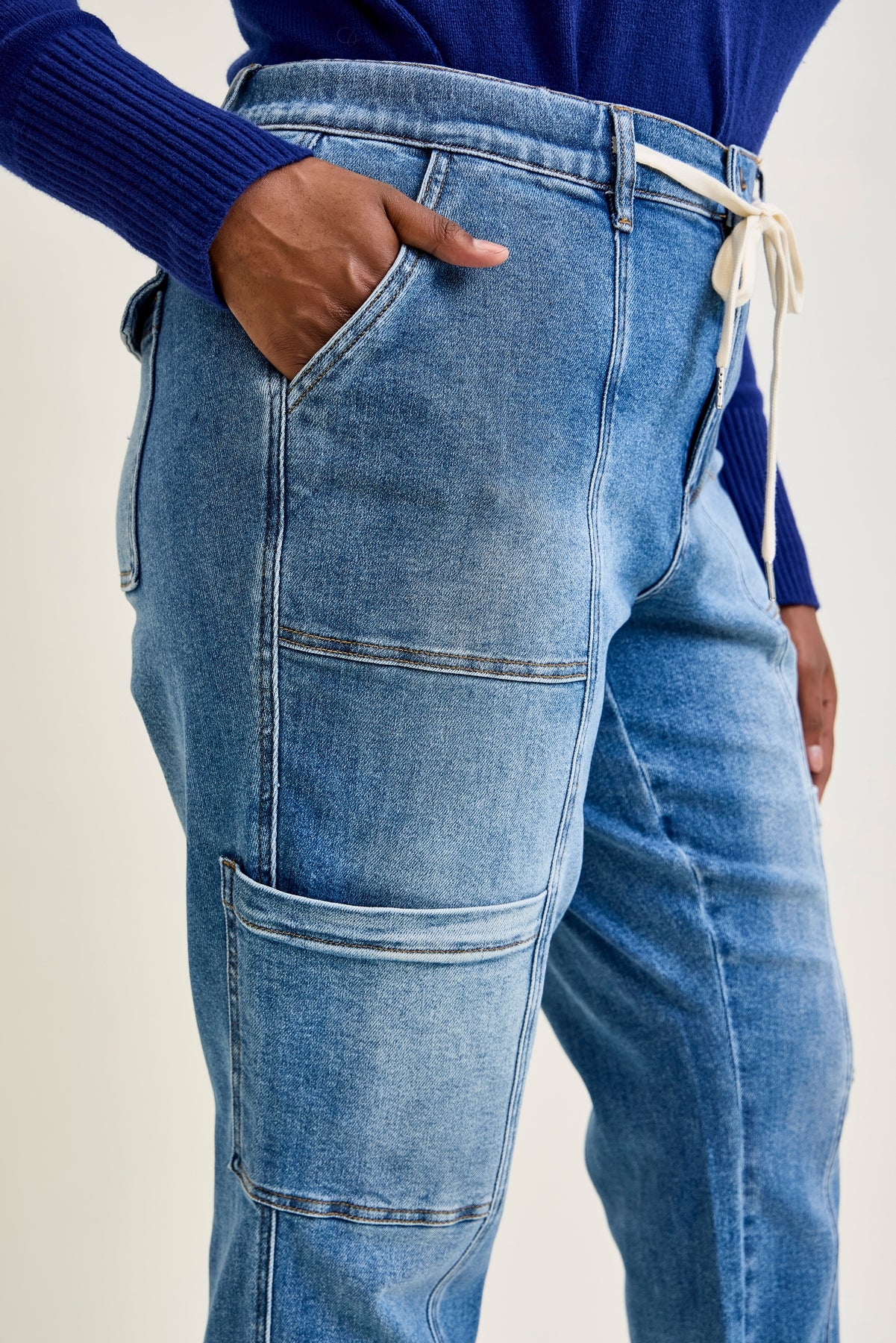 Darlene High Rise Cuffed Cargo Jogger - PLUS