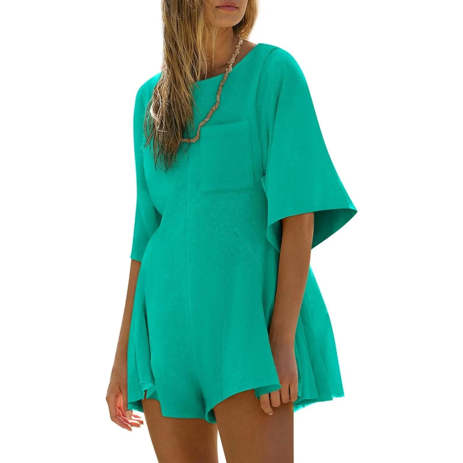 Women's Casual Short Sleeve Romper