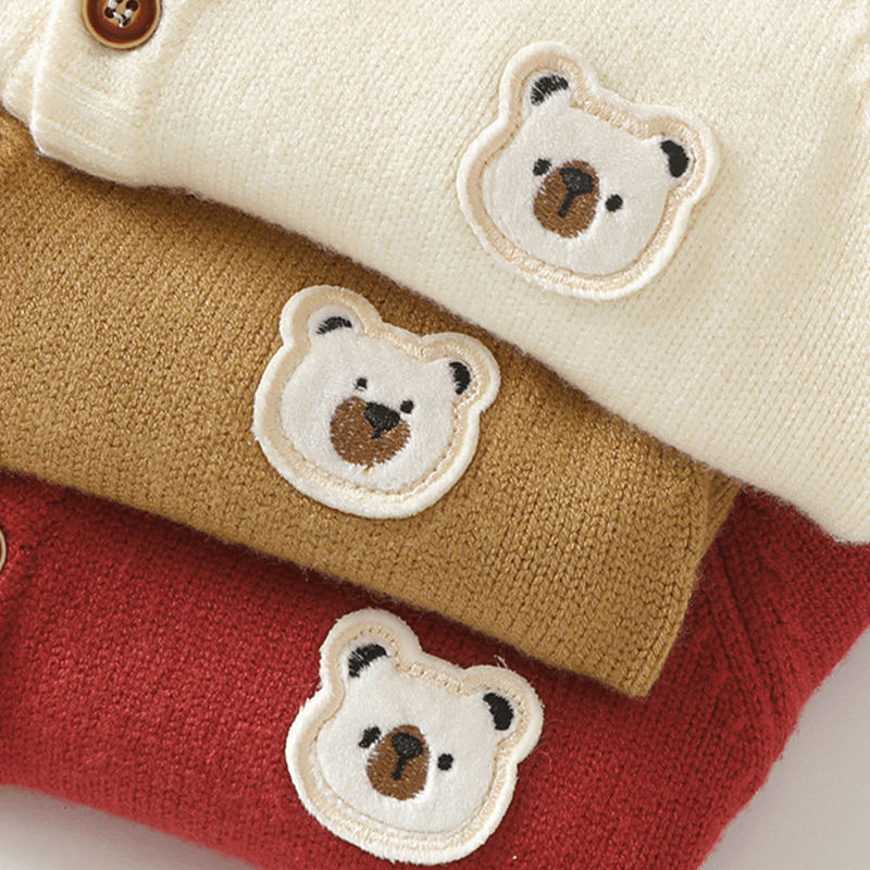 Baby Toddler Bear Bunny Patch Cardigan