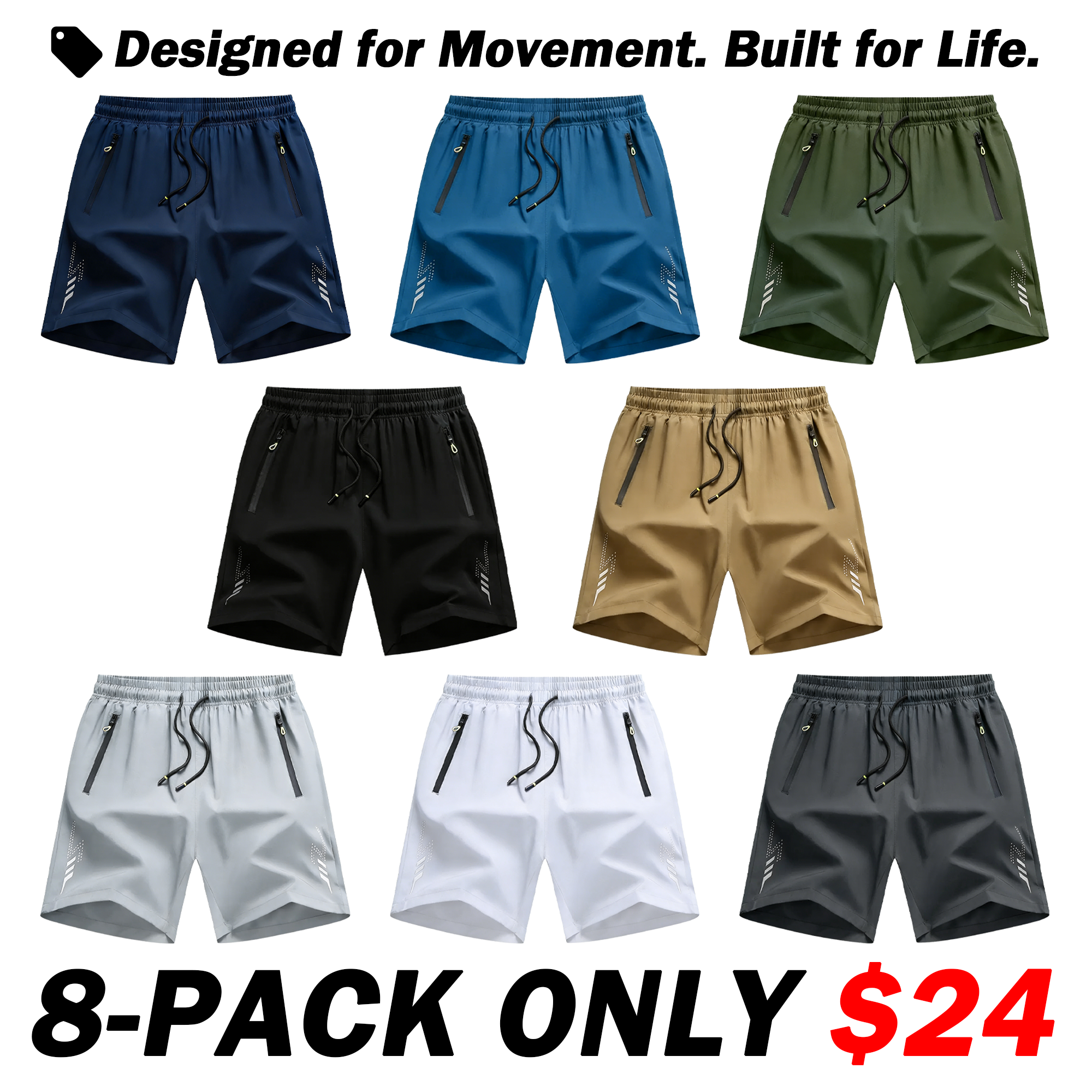 ⚡Today Only Deal🔥Men's Lightweight Casual Sports Shorts