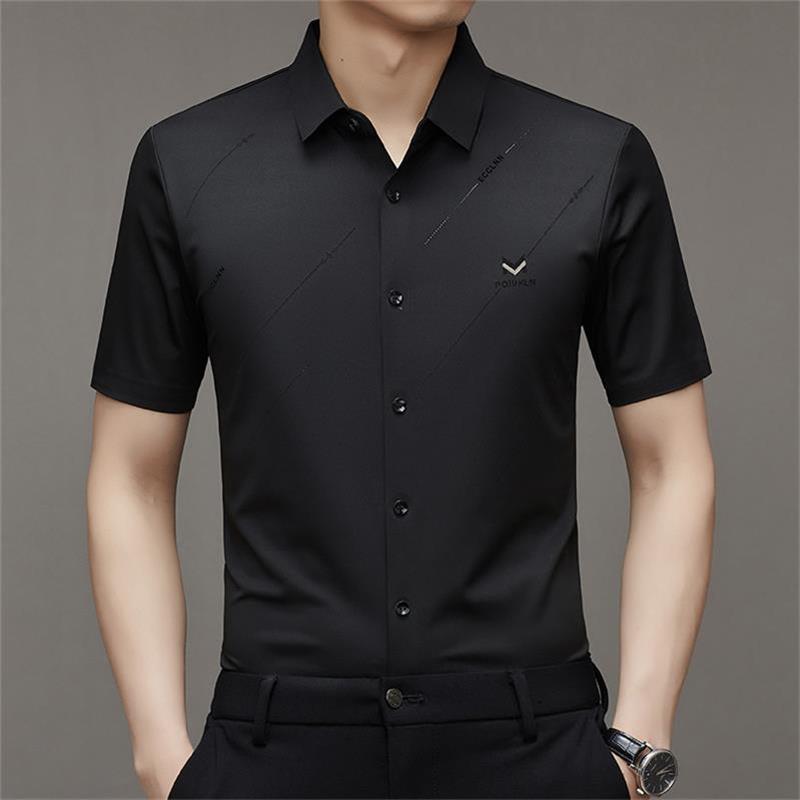 Men's Anti-Wrinkle Ice Silk Shirt