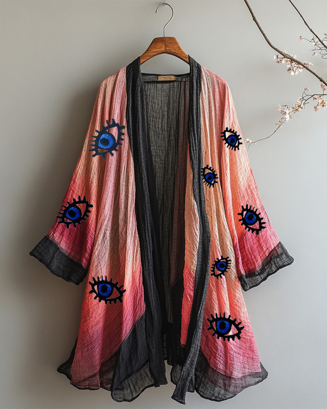 Summer vacation high-end chiffon cardigan f74b
