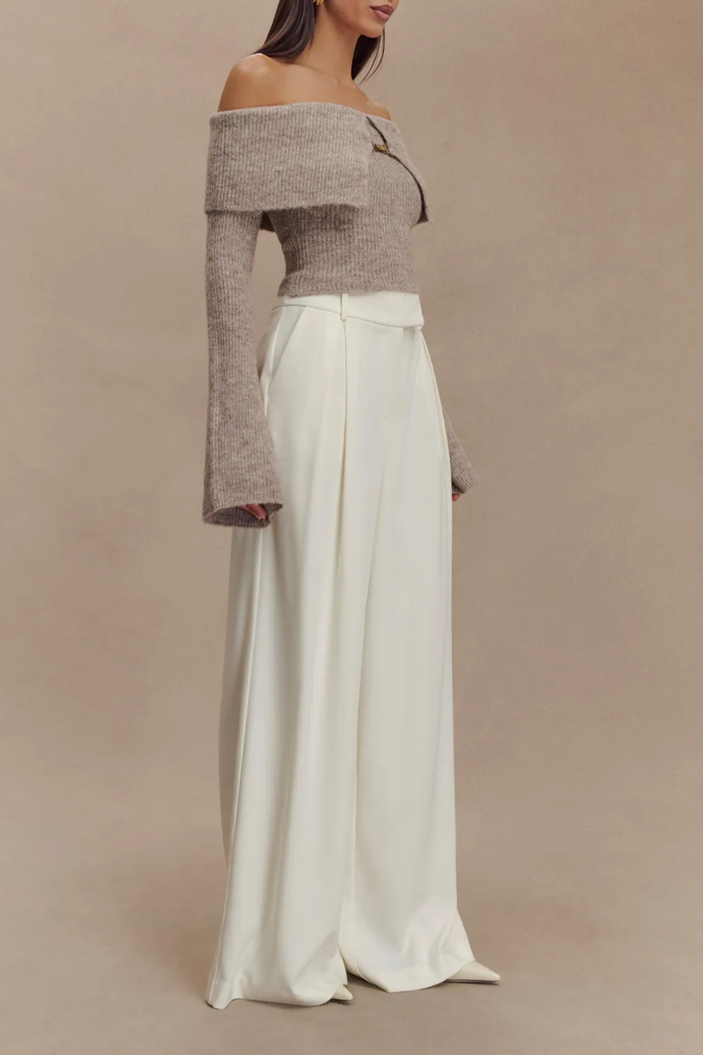 Pleated Wide Leg Pants